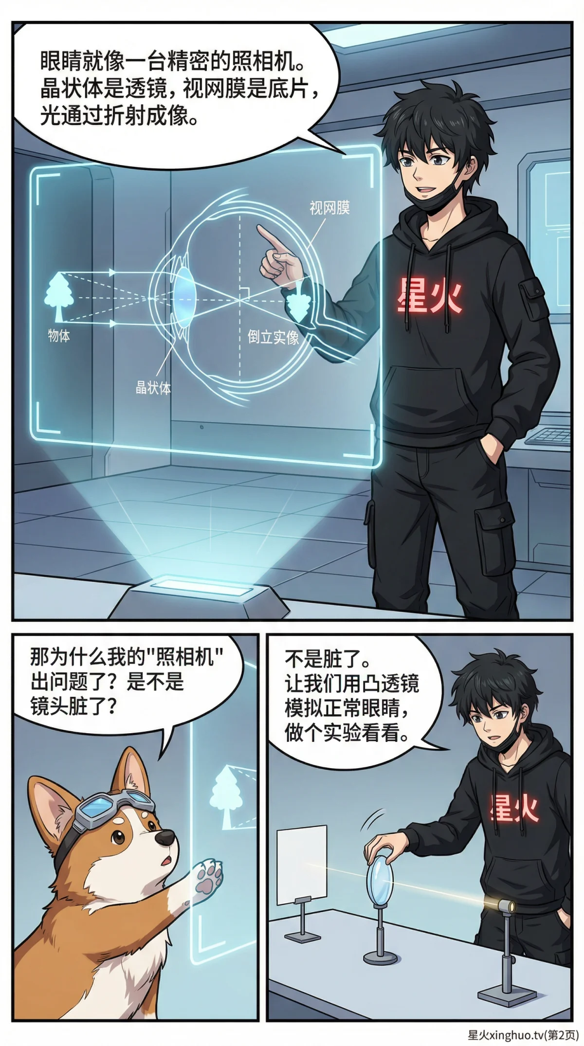 眼睛与眼镜原理详解：近视远视矫正方法（光学物理生物图解） - 第 2 页
