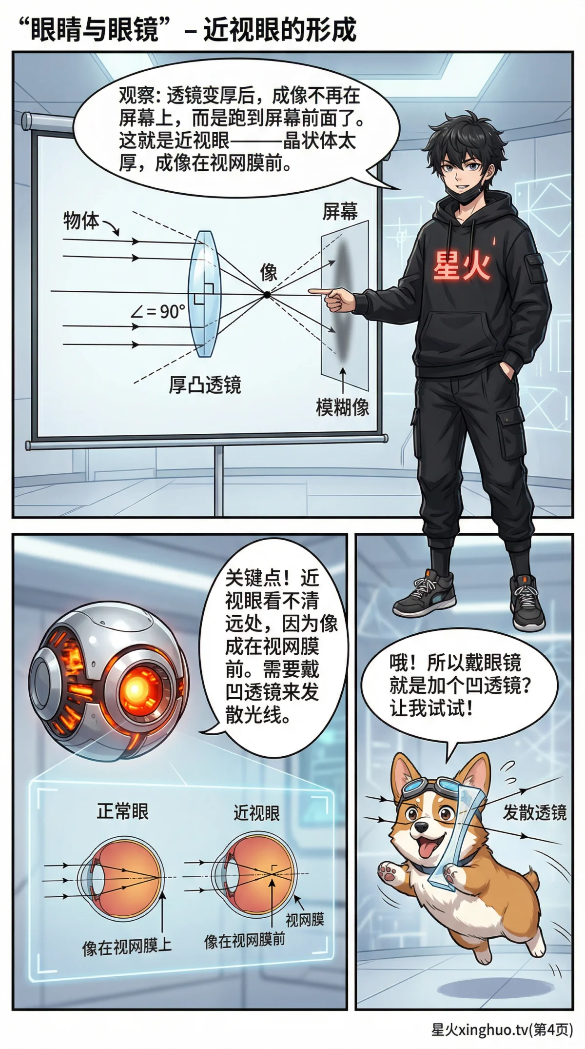 眼睛与眼镜原理详解：近视远视矫正方法（光学物理生物图解） - 第 4 页