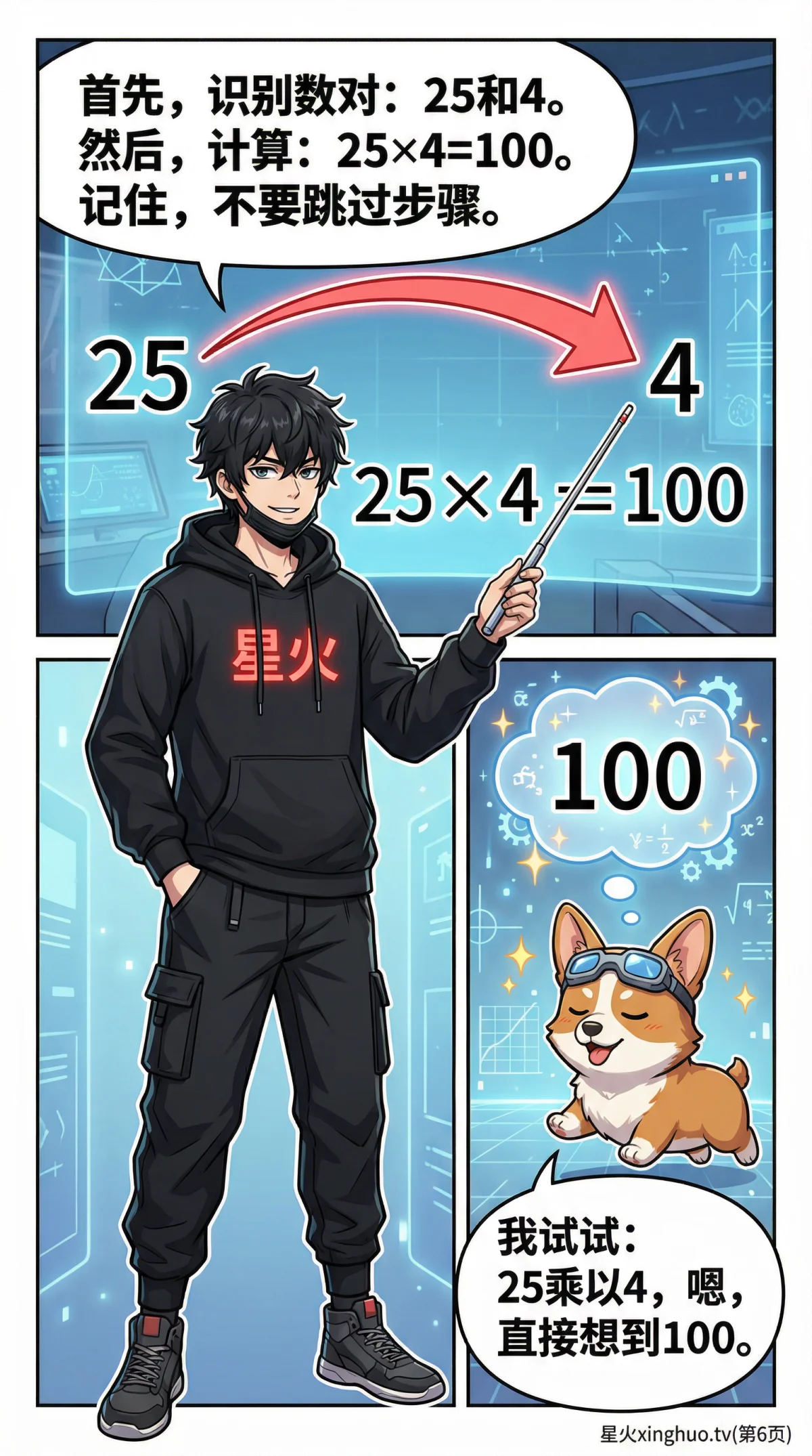 乘法简便计算：25×4的运算技巧与练习方法 | 小学数学教学 - 第 6 页