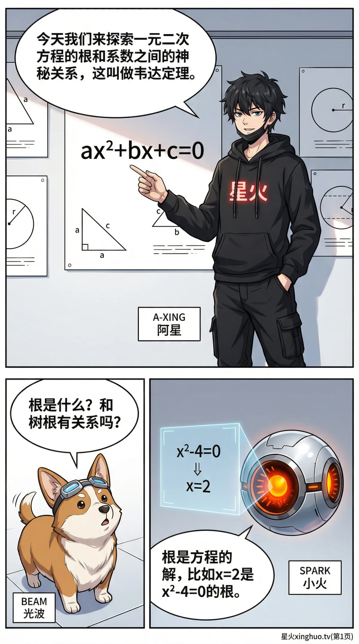 韦达定理详解：一元二次方程根与系数的关系与应用 | 初中数学 - 第 1 页