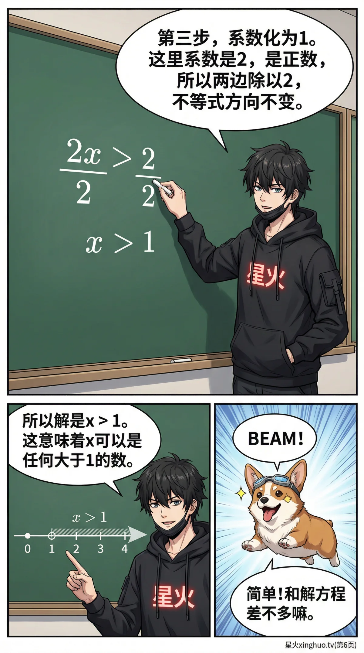 一元一次不等式解法详解：步骤、例题与易错点分析 - 第 6 页