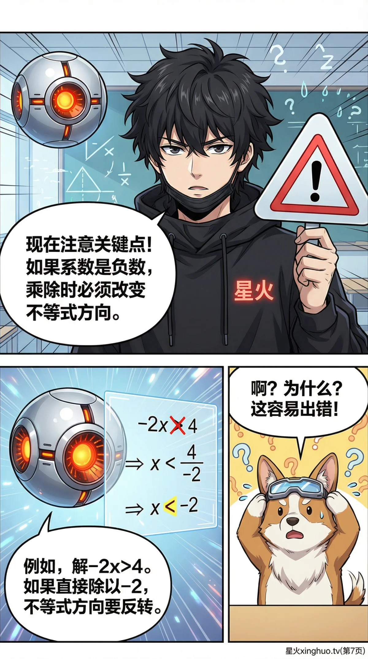 一元一次不等式解法详解：步骤、例题与易错点分析 - 第 7 页