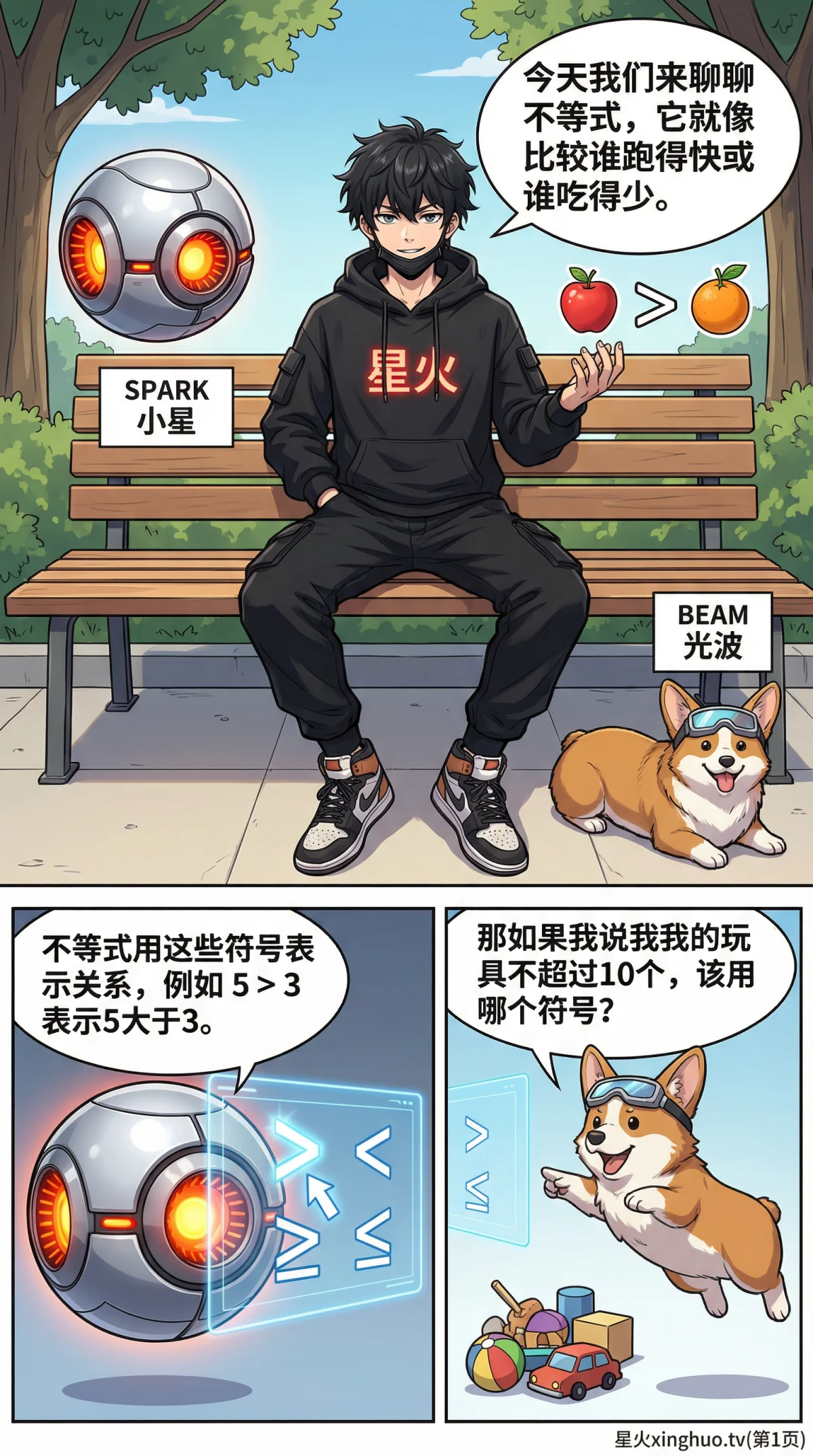 一元一次不等式解集表示详解：数轴表示法与步骤解析 - 第 1 页