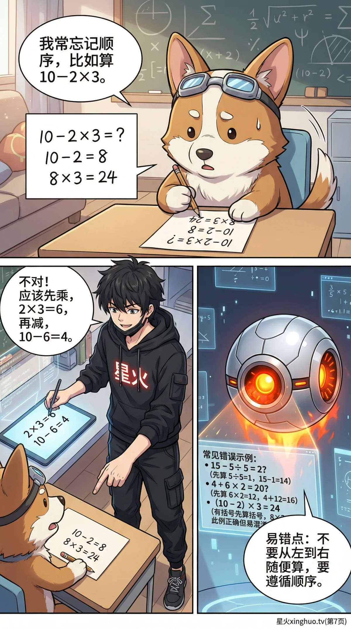 四则运算顺序详解：法则、口诀与练习题（小学数学必备） - 第 7 页