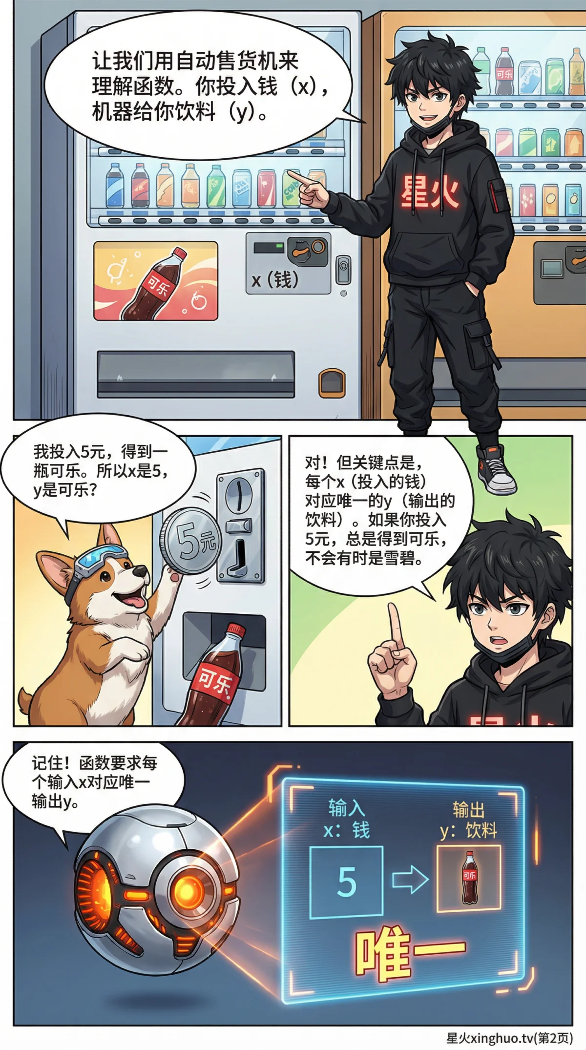 函数的概念详解：定义、图像与练习题（附漫画图解） | 初中数学 - 第 2 页