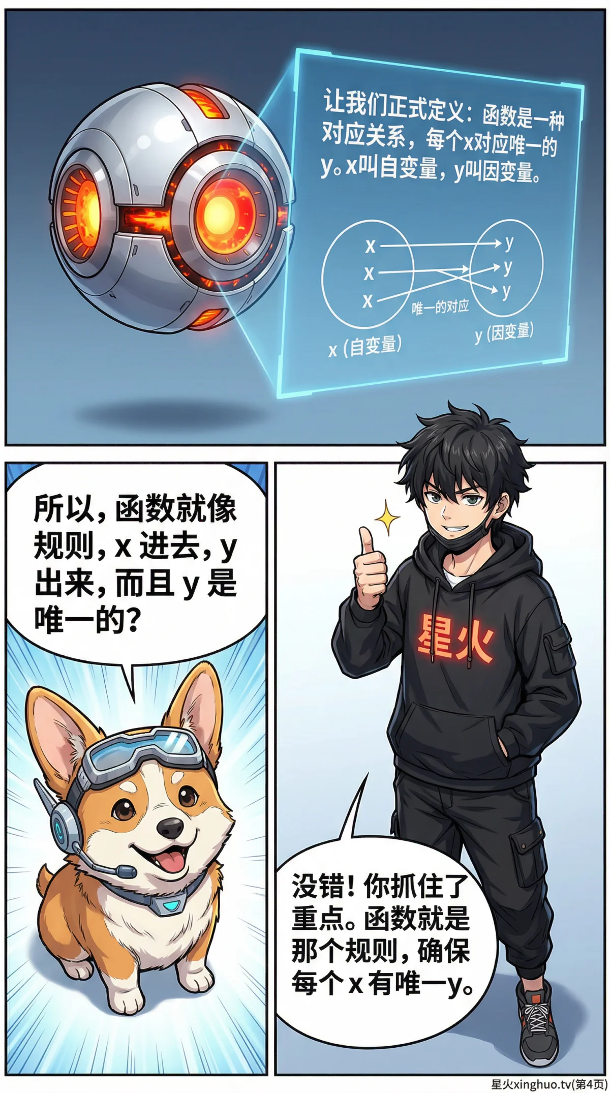 函数的概念详解：定义、图像与练习题（附漫画图解） | 初中数学 - 第 4 页