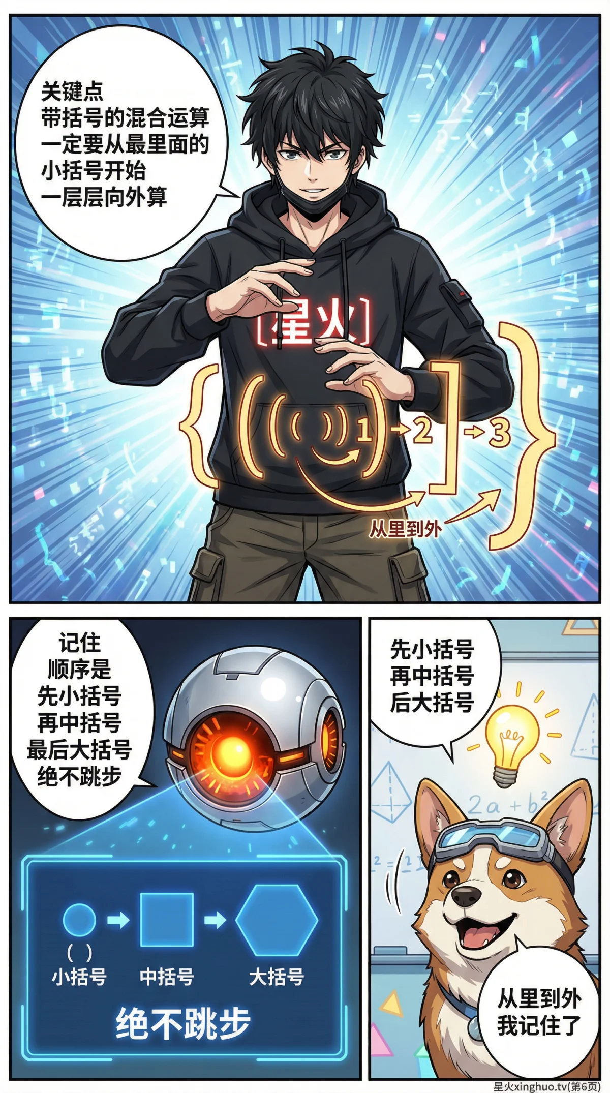 带括号的混合运算规则详解(附例题与练习题) | 小学数学计算 - 第 6 页