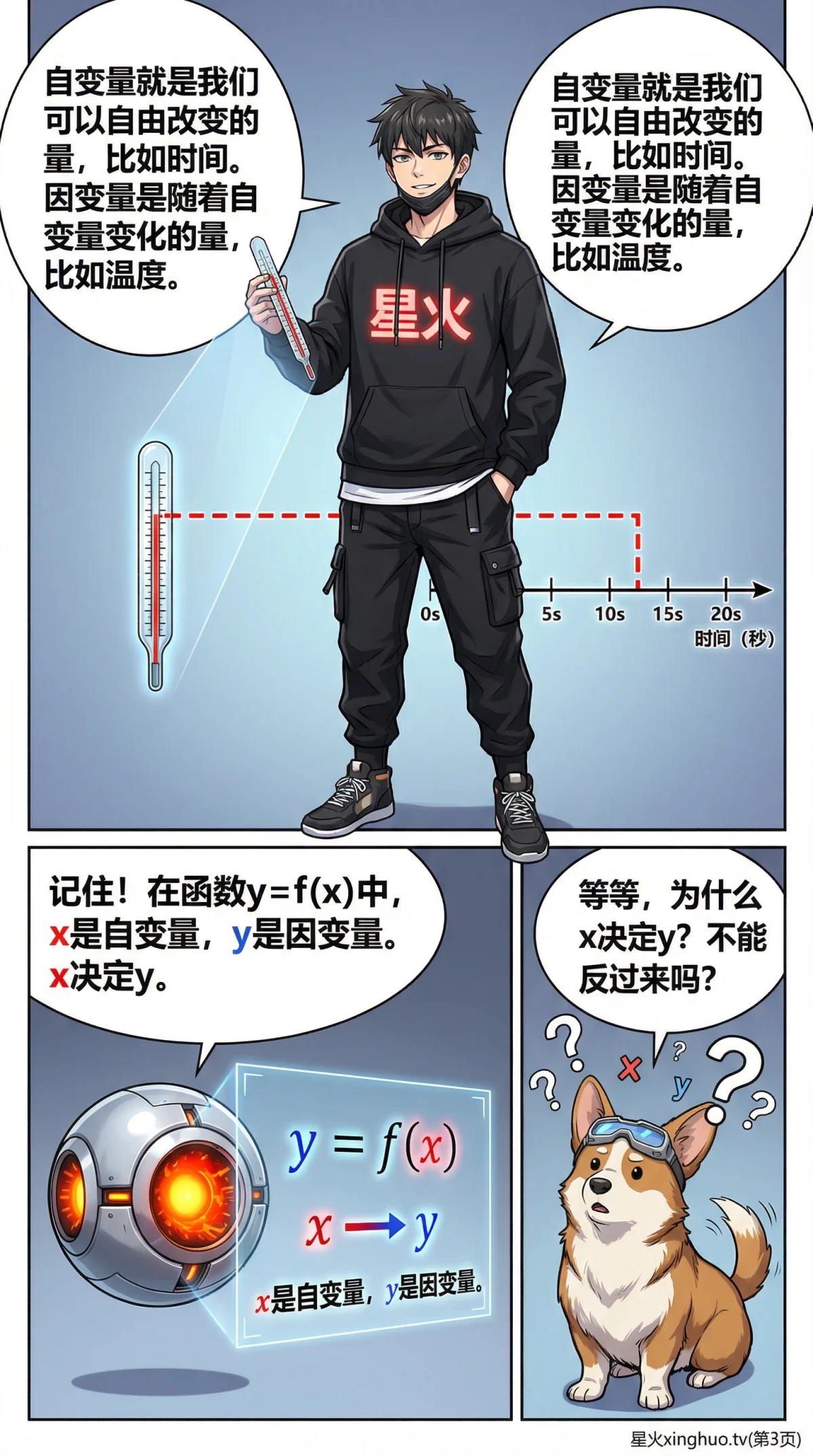 自变量与因变量详解：定义、实例与练习题 | 初中数学函数基础 - 第 3 页