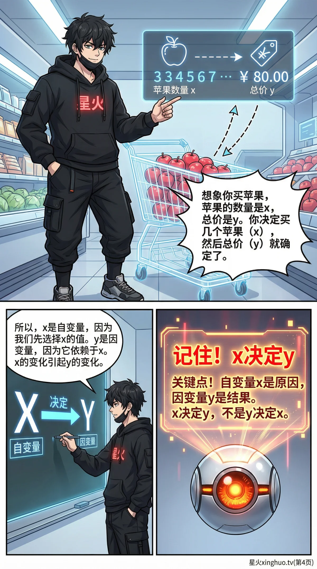 自变量与因变量详解：定义、实例与练习题 | 初中数学函数基础 - 第 4 页