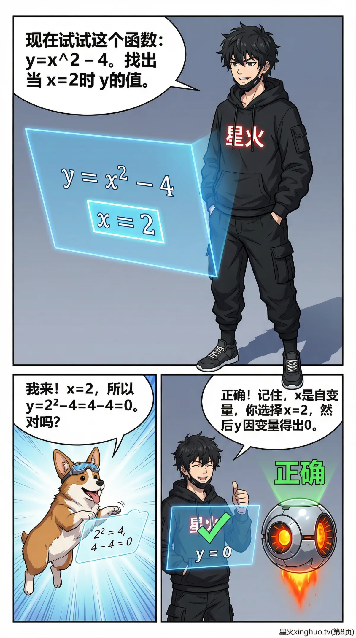 自变量与因变量详解：定义、实例与练习题 | 初中数学函数基础 - 第 8 页