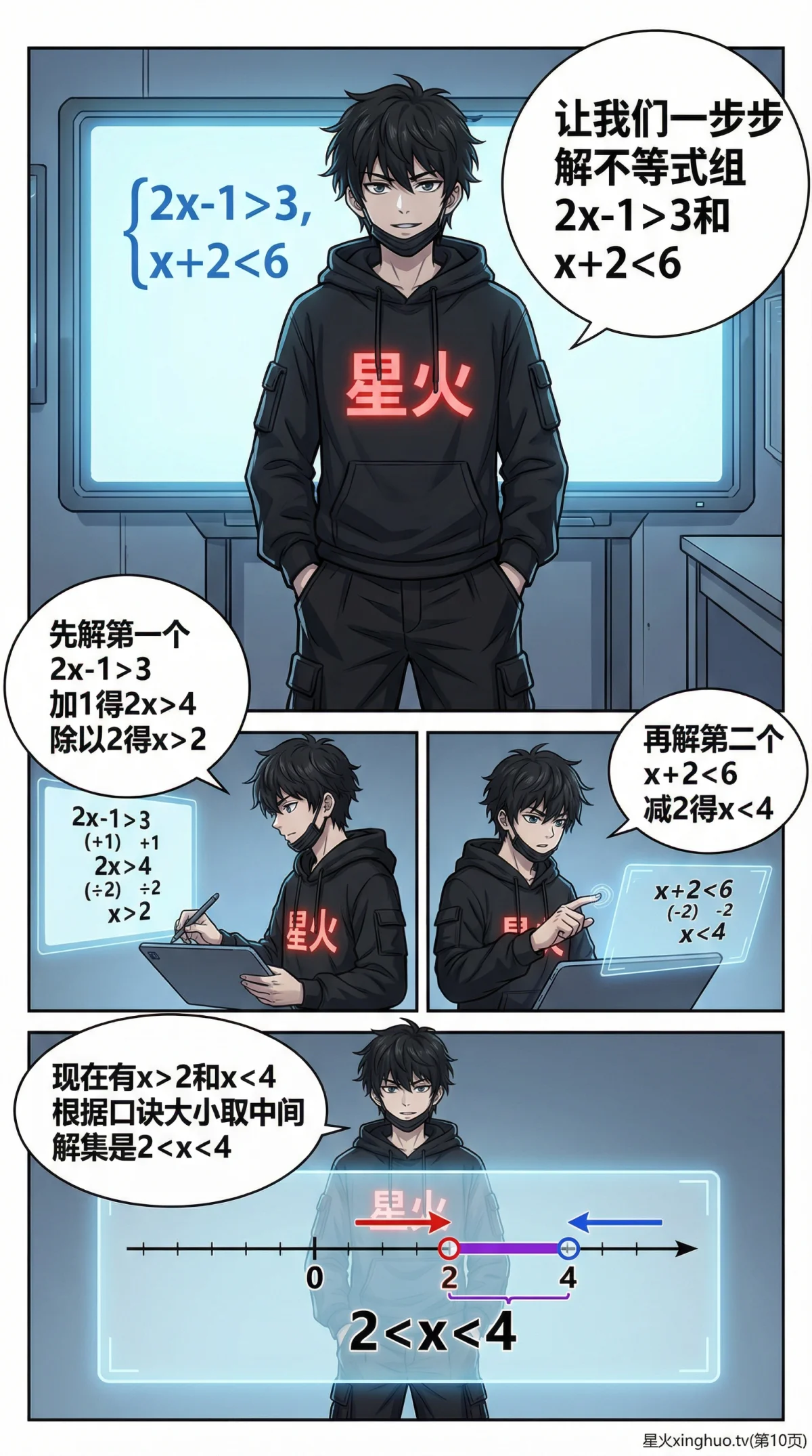 不等式组解集求解详解：步骤、方法与实例解析 | 初中数学 - 第 10 页