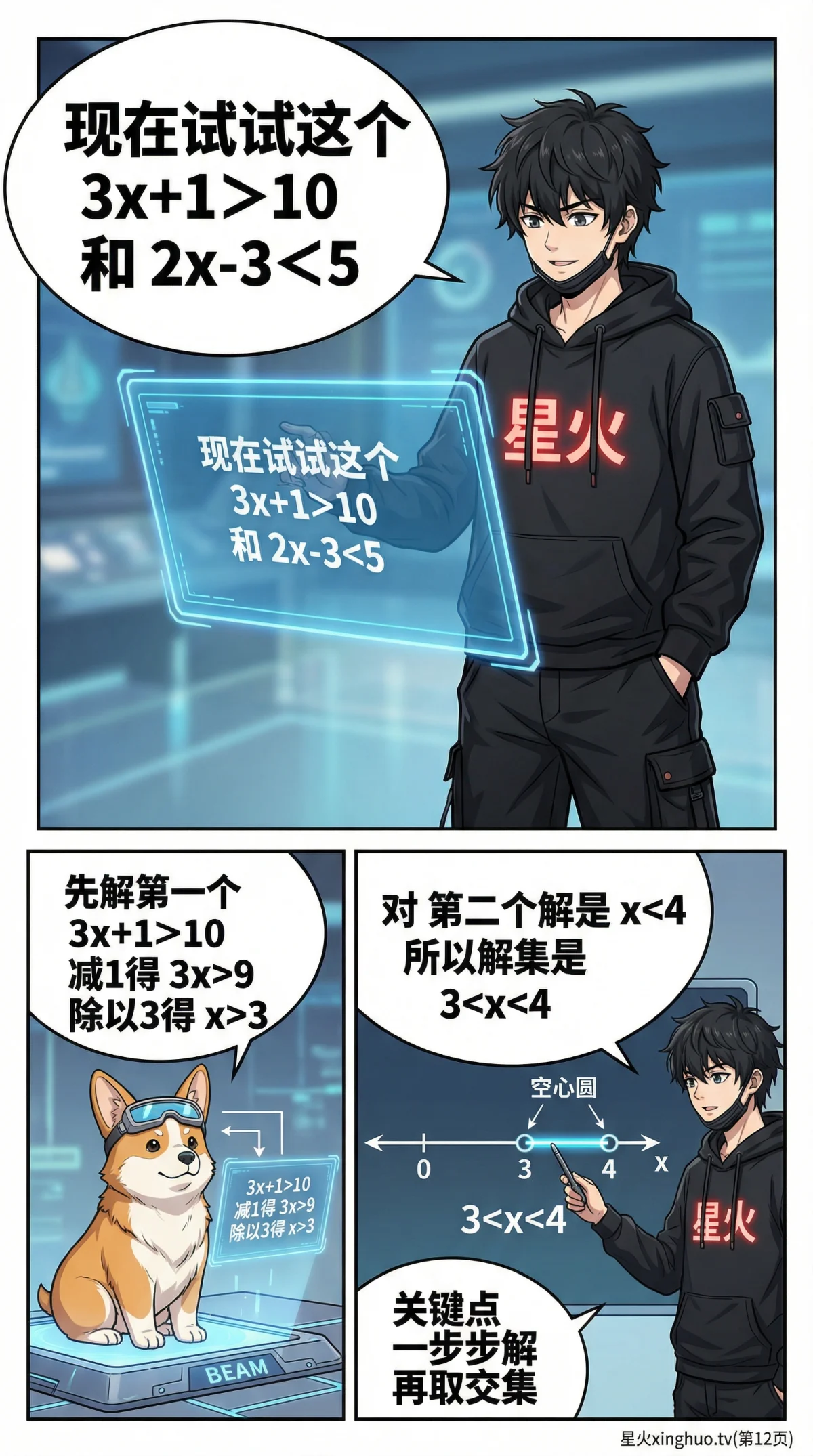 不等式组解集求解详解：步骤、方法与实例解析 | 初中数学 - 第 12 页