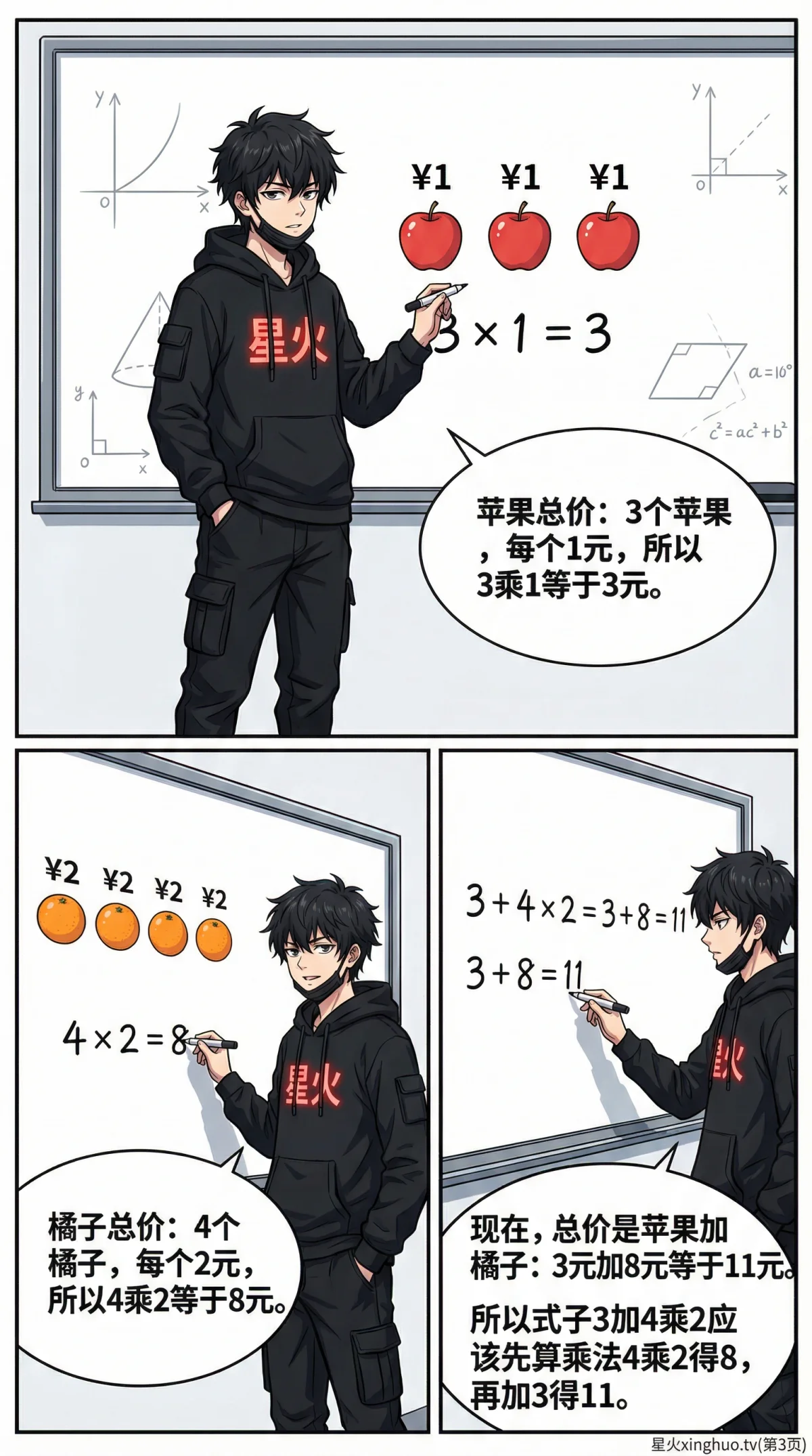 四则运算顺序详解：规则、口诀与练习题（小学数学必备） - 第 3 页