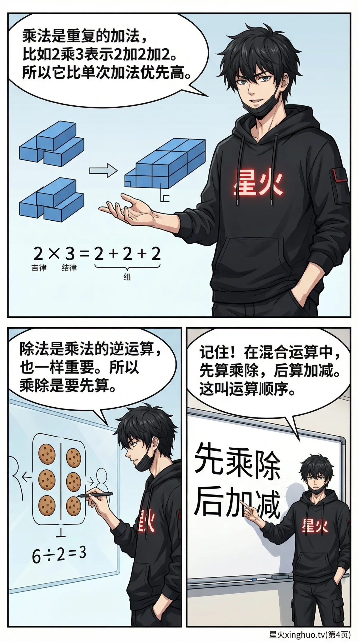 四则运算顺序详解：规则、口诀与练习题（小学数学必备） - 第 4 页