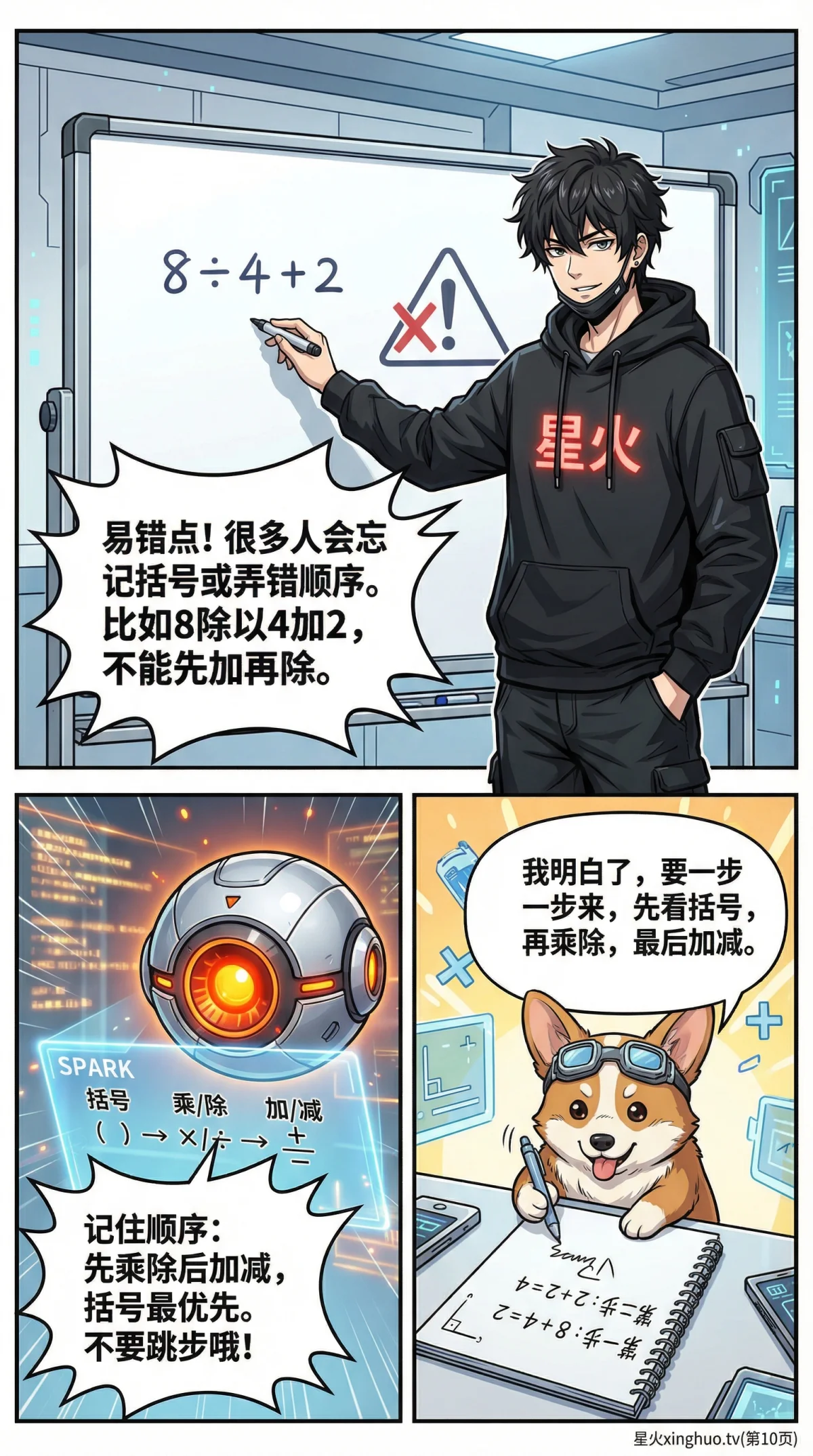 四则运算顺序详解：规则、口诀与练习题（小学数学必备） - 第 10 页