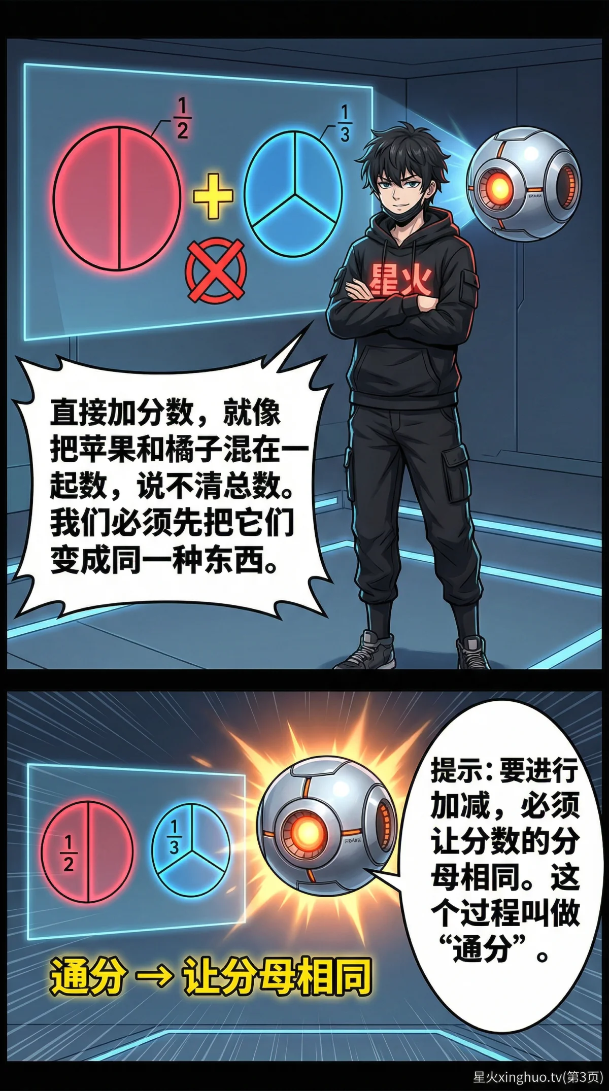 异分母分数加减法怎么算？通分方法与练习题详解 | 小学数学 - 第 3 页