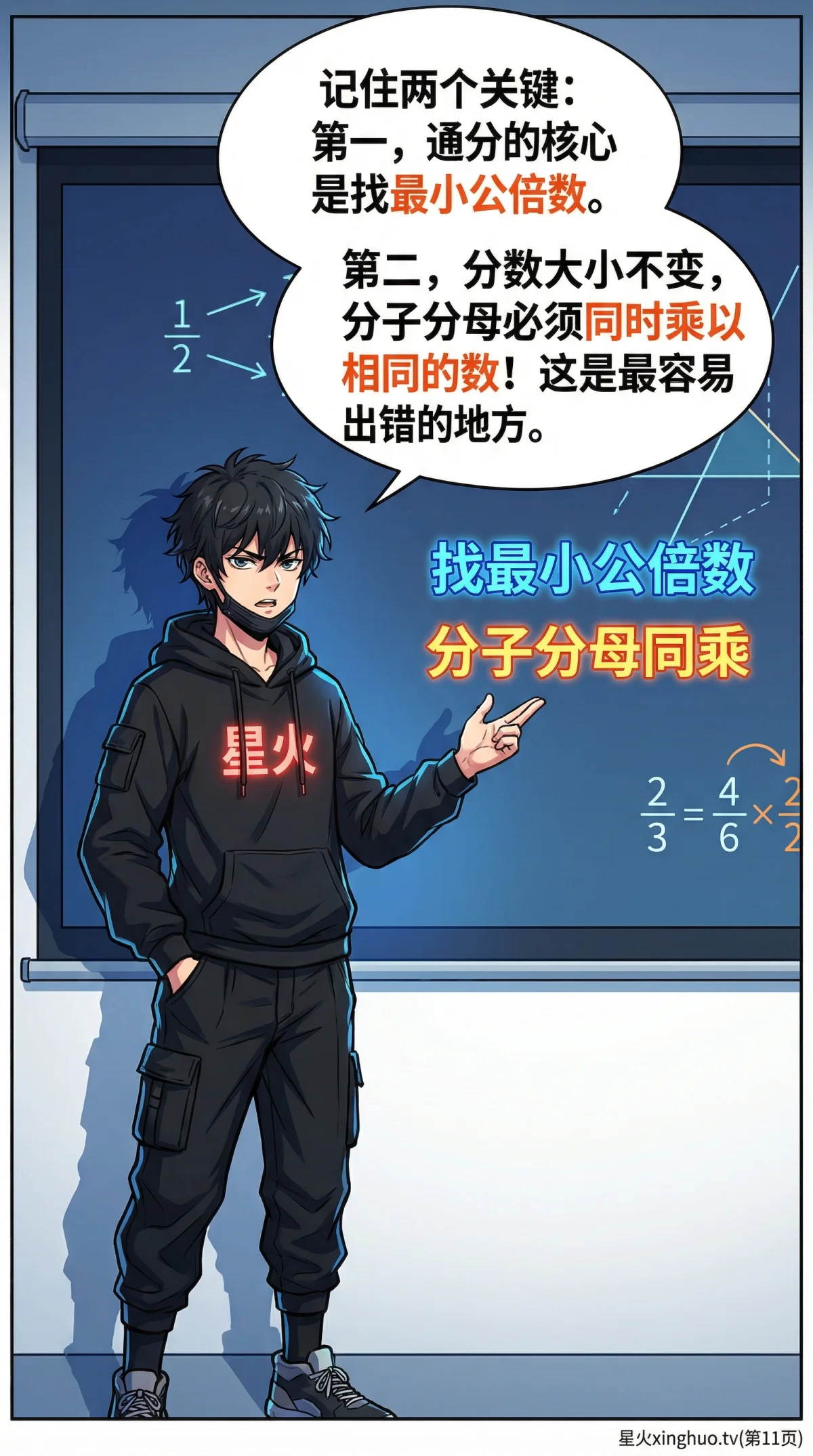 异分母分数加减法怎么算？通分方法与练习题详解 | 小学数学 - 第 11 页