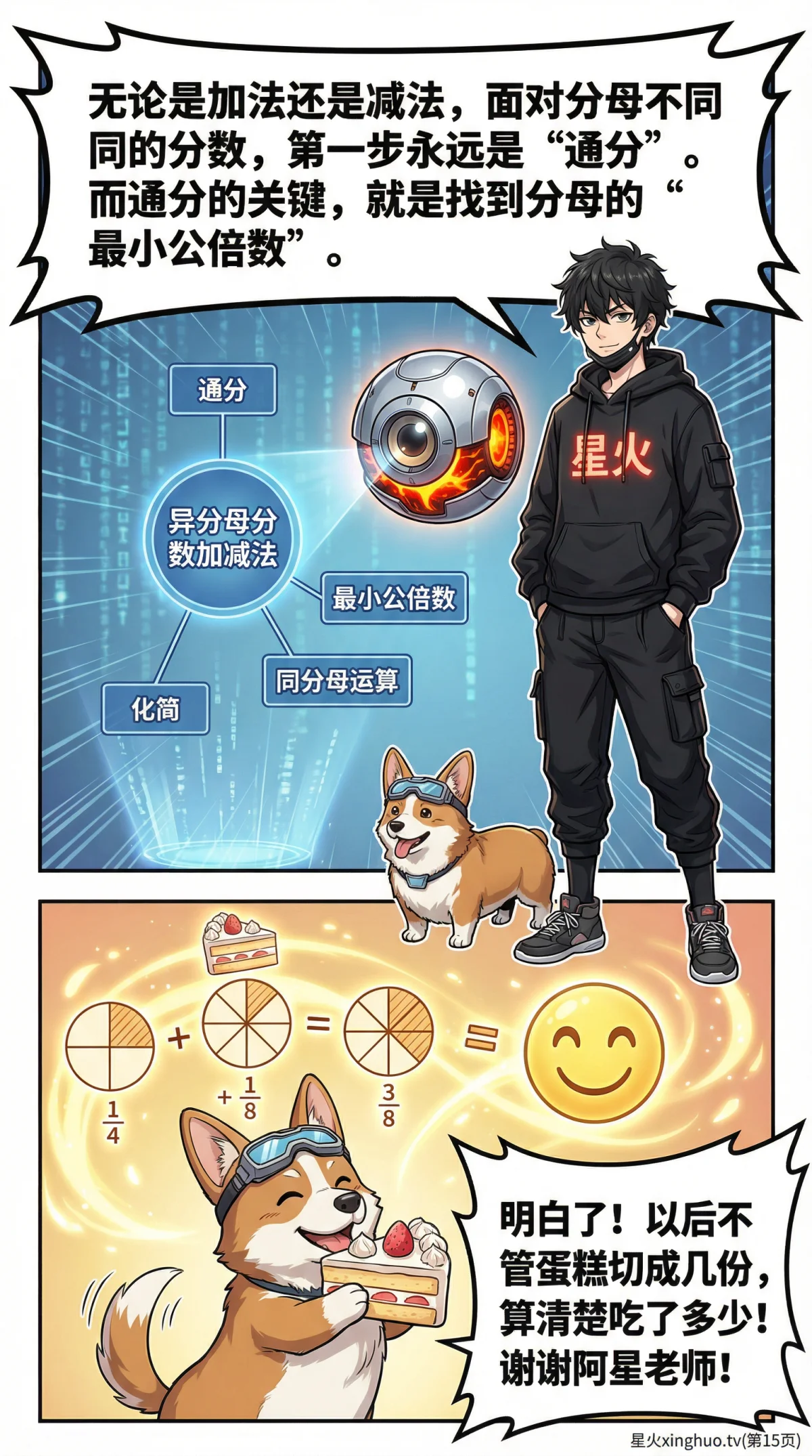 异分母分数加减法怎么算？通分方法与练习题详解 | 小学数学 - 第 15 页