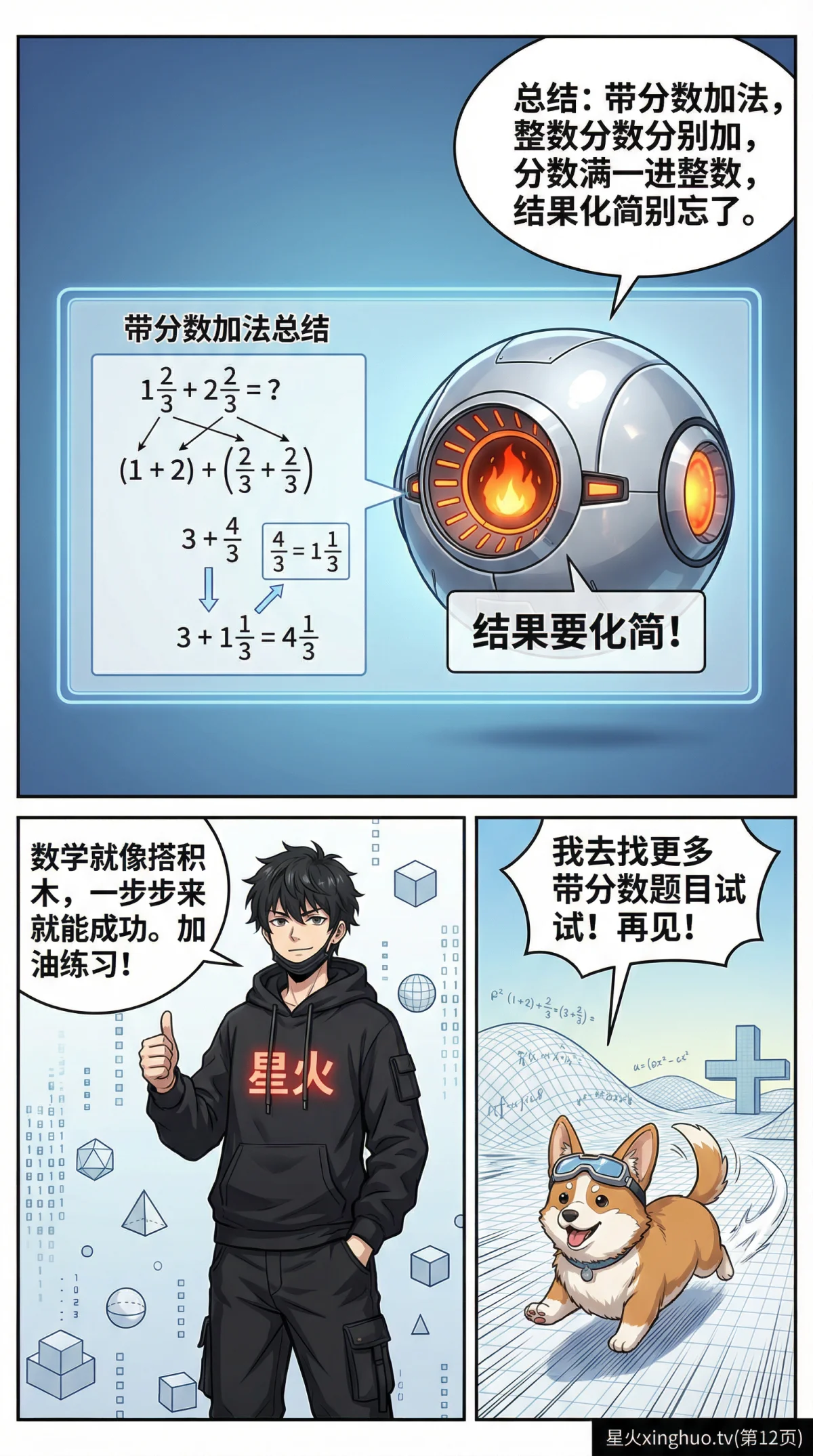 带分数加减法详解：计算步骤、例题与常见错误解析 - 第 12 页