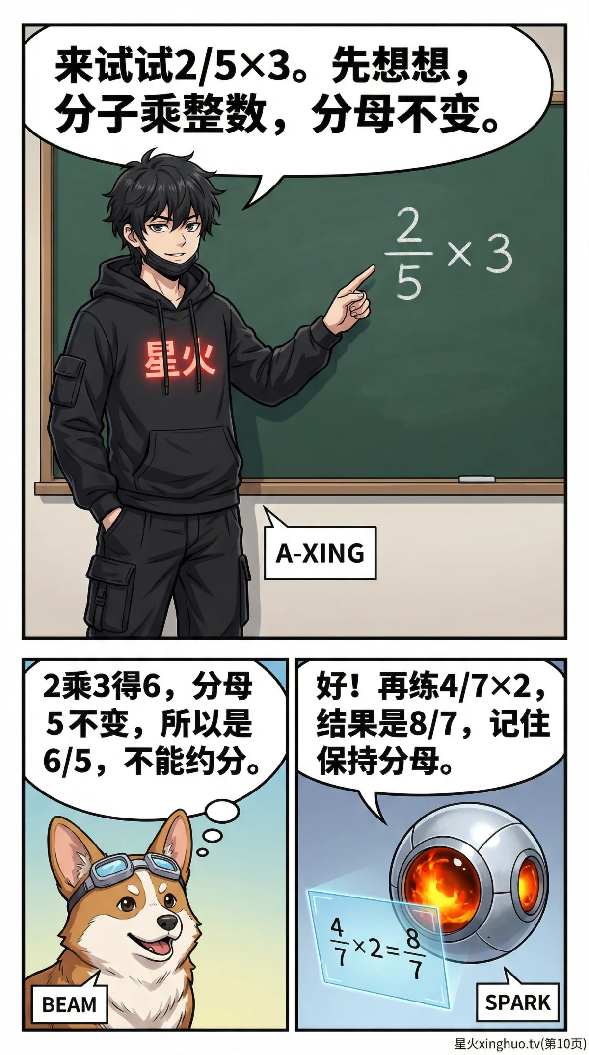 分数乘整数怎么算？计算方法、例题与技巧详解 | 小学数学 - 第 10 页