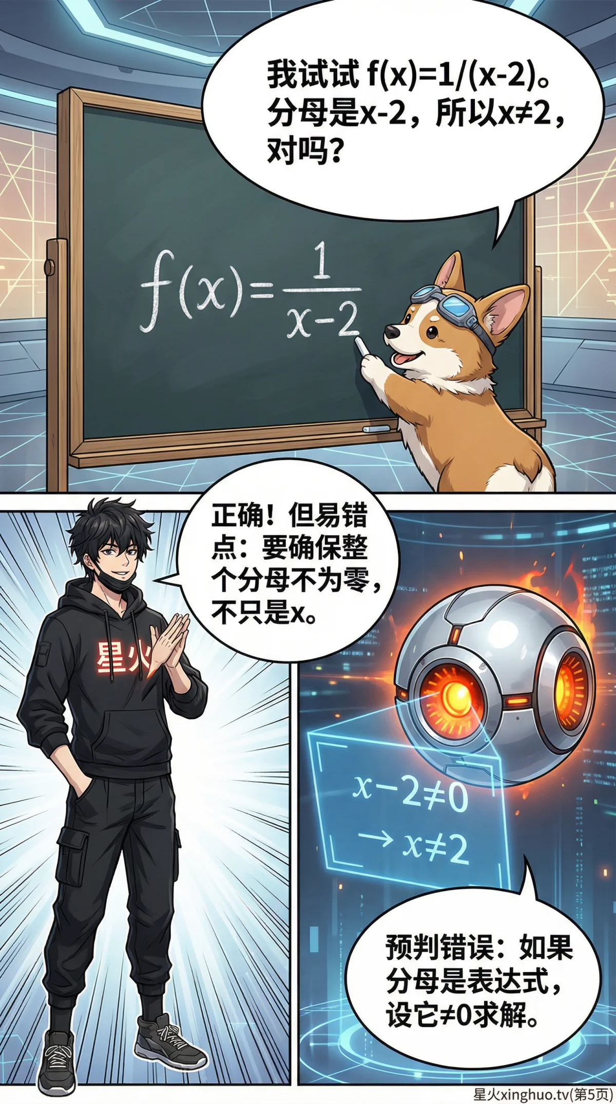 函数定义域详解：求法、例题与常见错误解析 | 初中数学函数基础 - 第 5 页