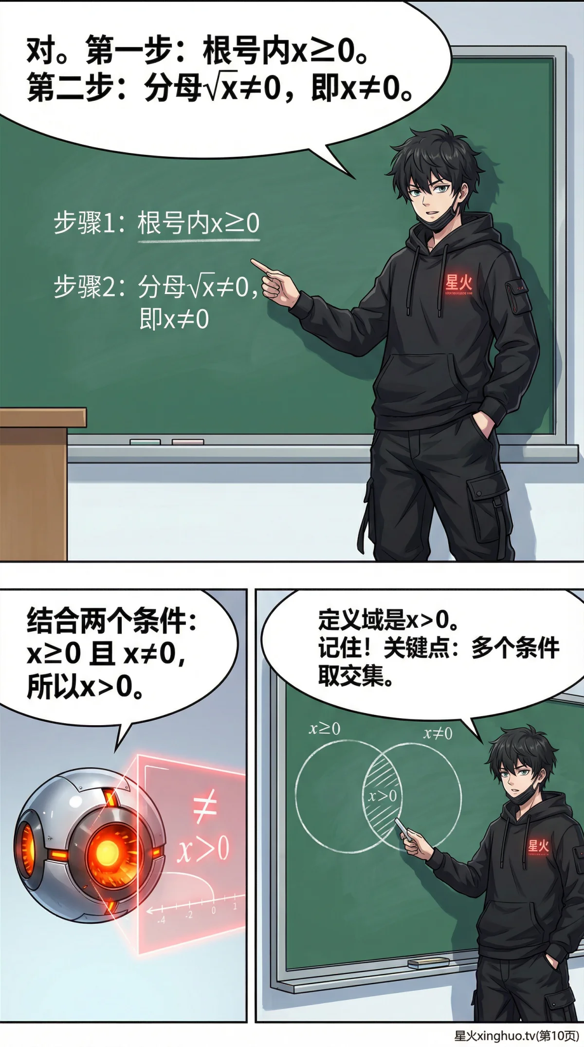 函数定义域详解：求法、例题与常见错误解析 | 初中数学函数基础 - 第 10 页