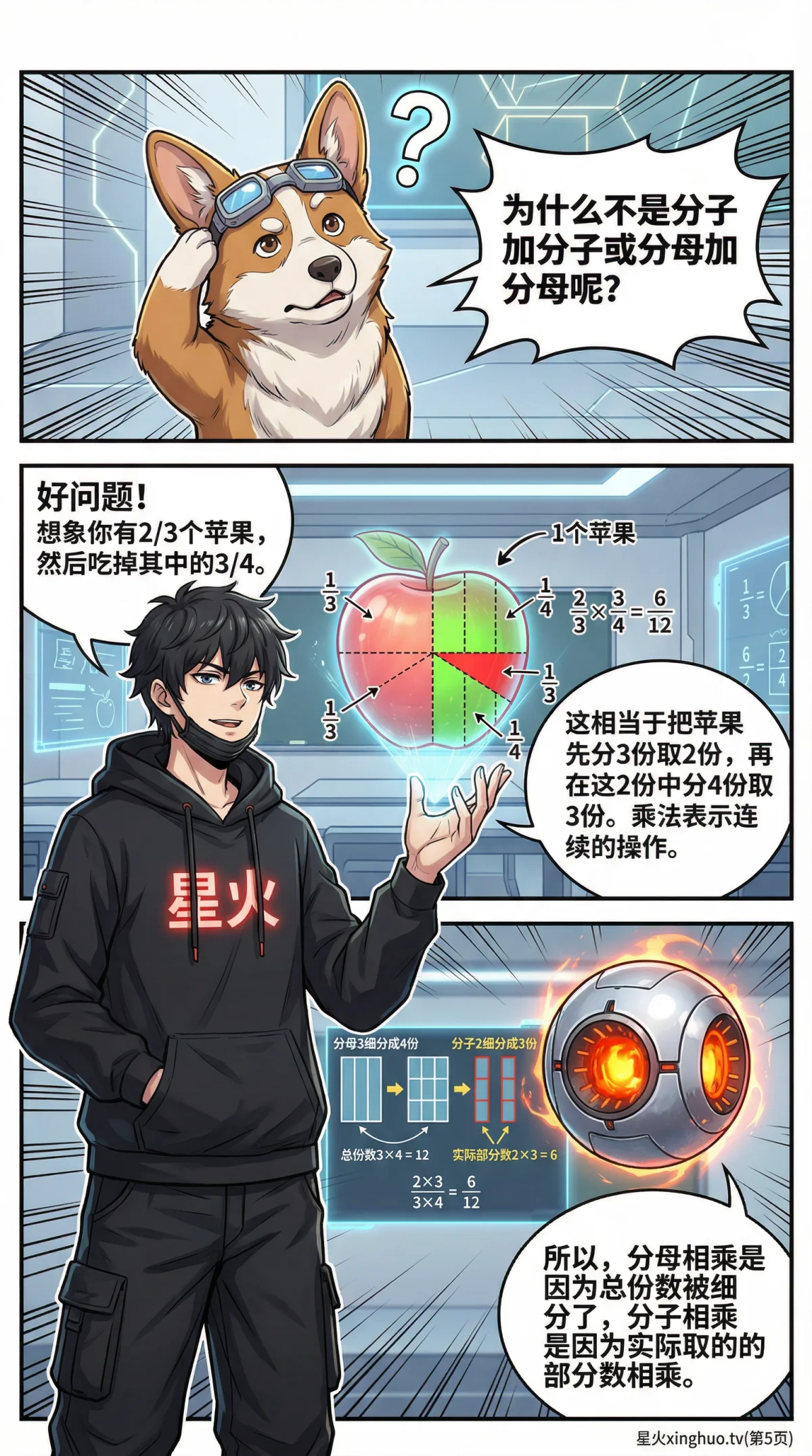 分数乘分数怎么算？计算方法、例题与练习题详解 - 第 5 页