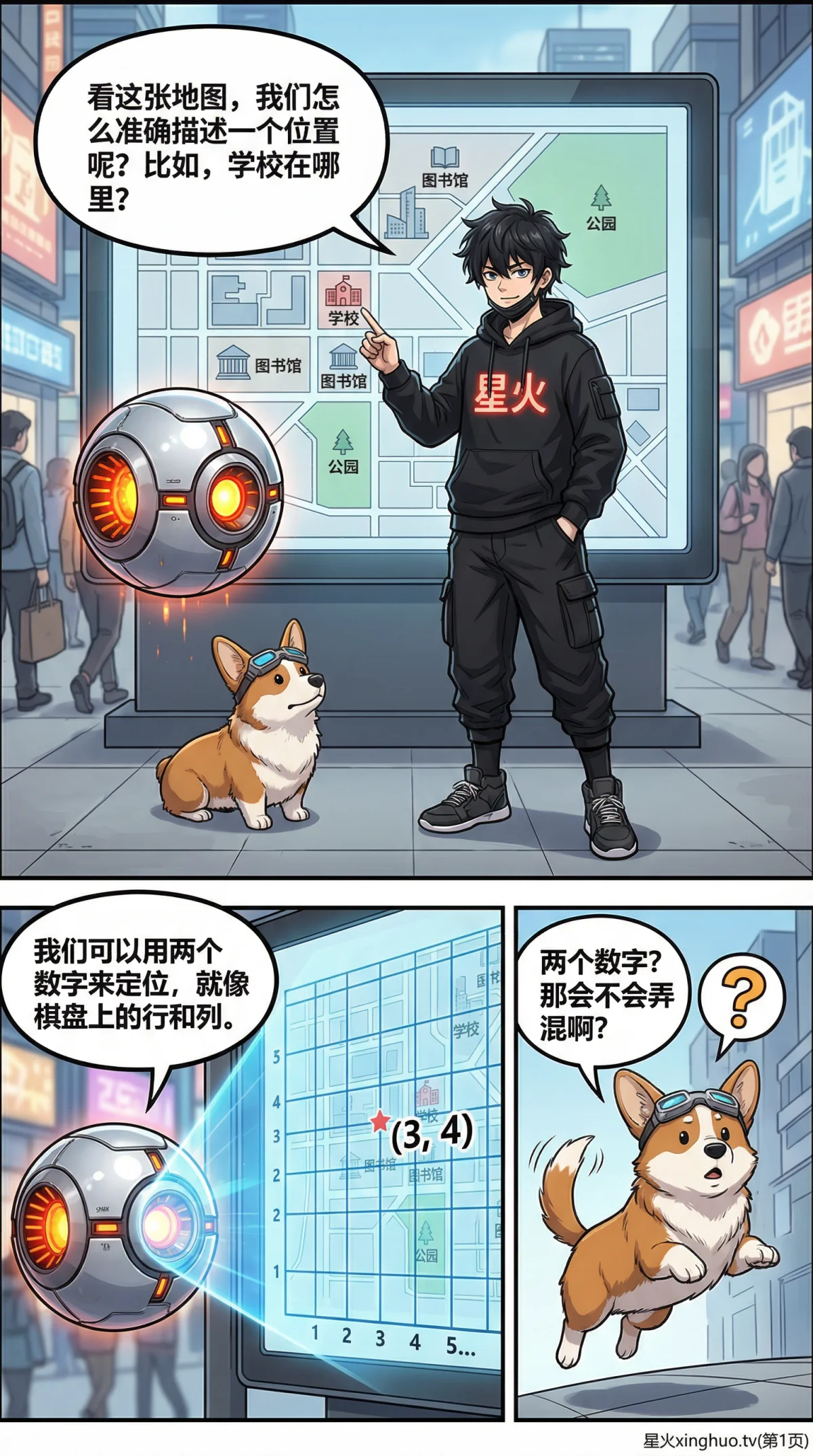 平面直角坐标系详解：坐标表示、象限判断与基础应用 | 初中数学几何 - 第 1 页