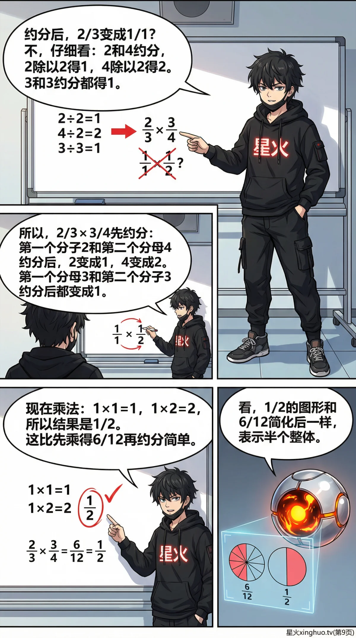 分数乘分数怎么算？计算方法、例题与练习题详解 - 第 9 页