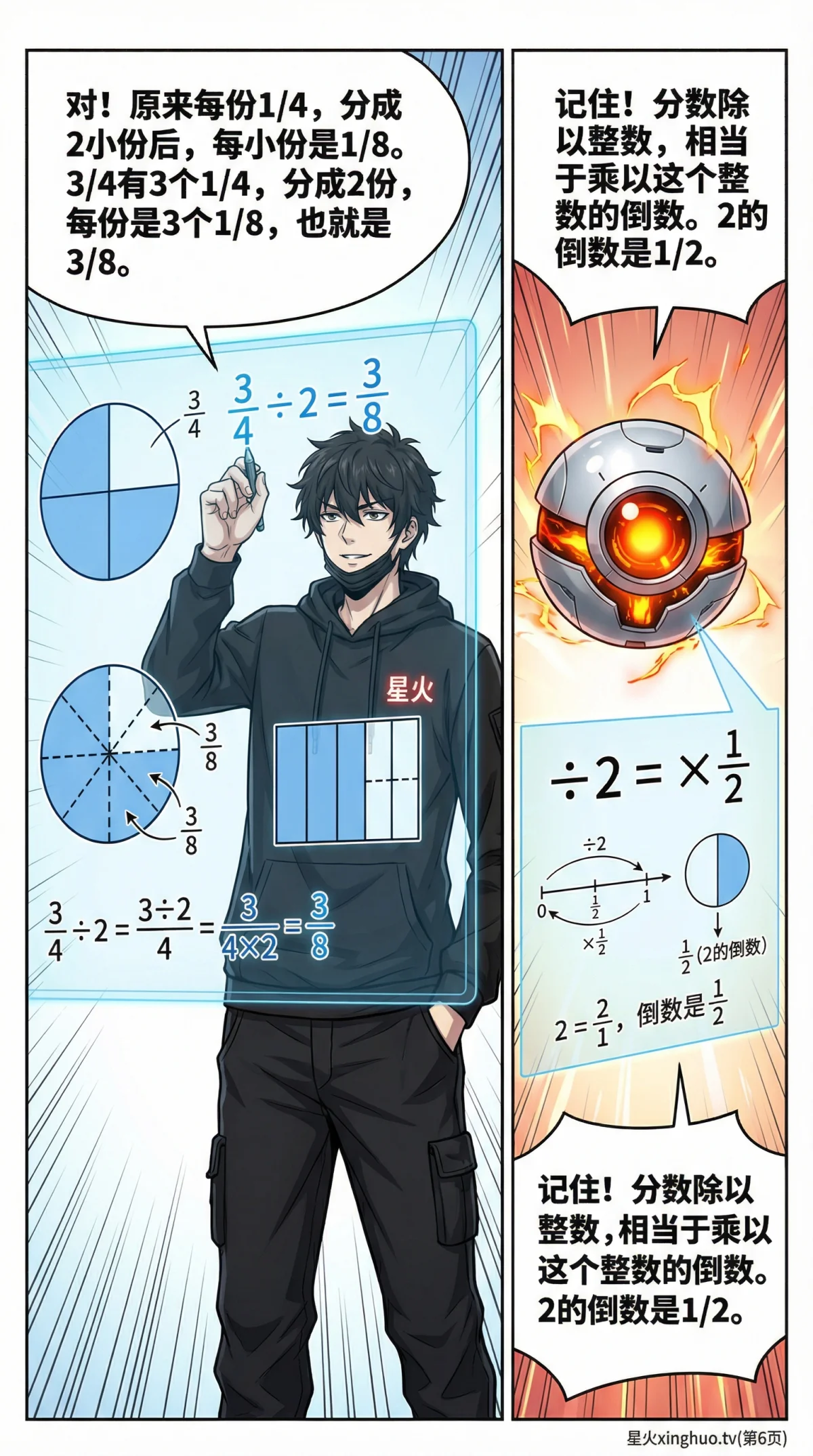 分数除以整数怎么算？计算方法、例题与练习题详解 - 第 6 页