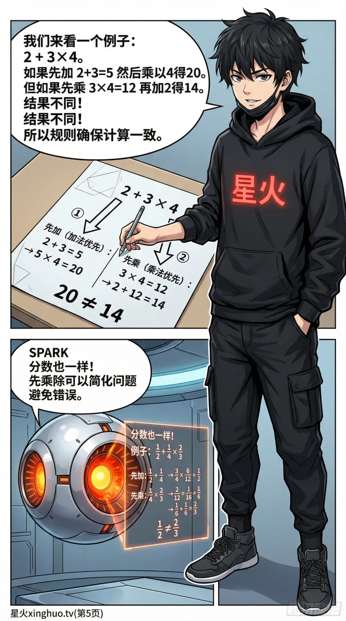 分数四则混合运算规则详解与例题解析 – 小学数学计算指南 - 第 5 页