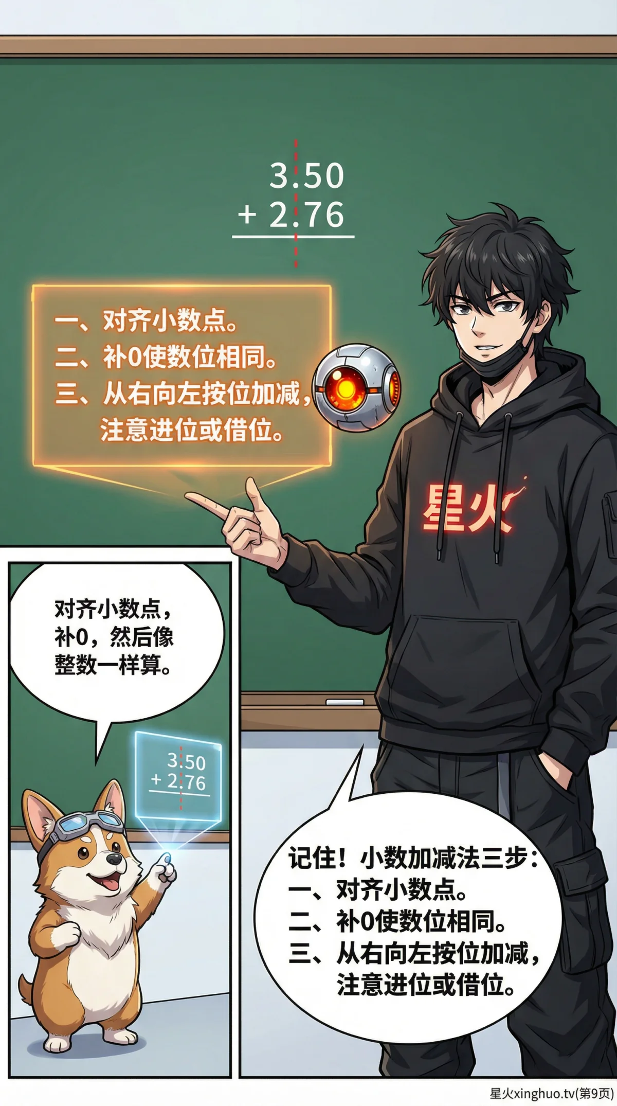 小数加减法详解：如何对齐小数点（含练习题与技巧） - 第 9 页