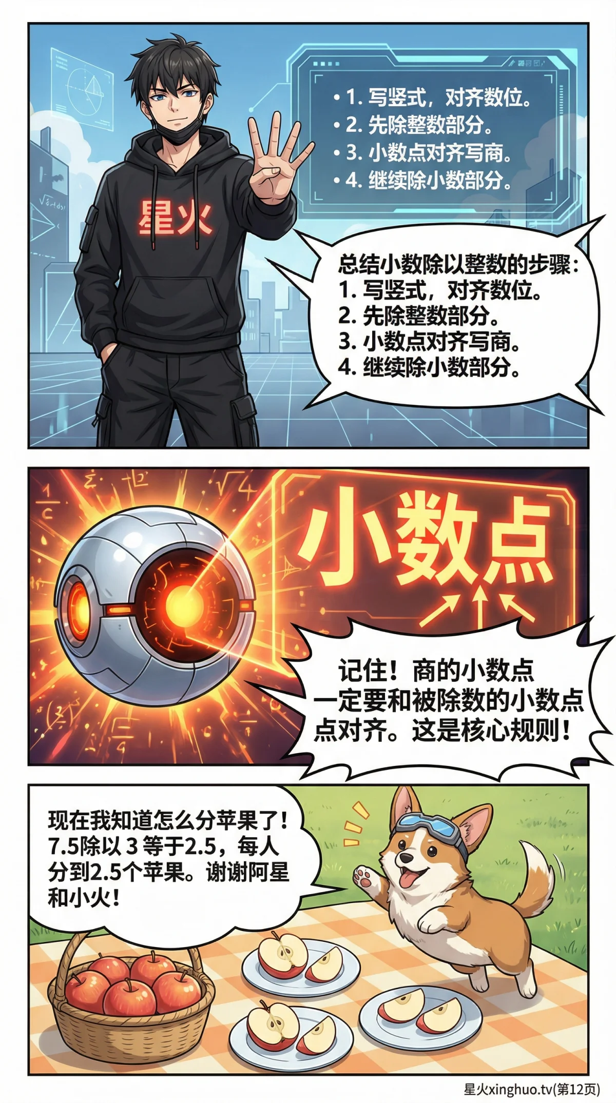 小数除以整数怎么算？计算步骤与例题详解 | 小学数学 - 第 12 页