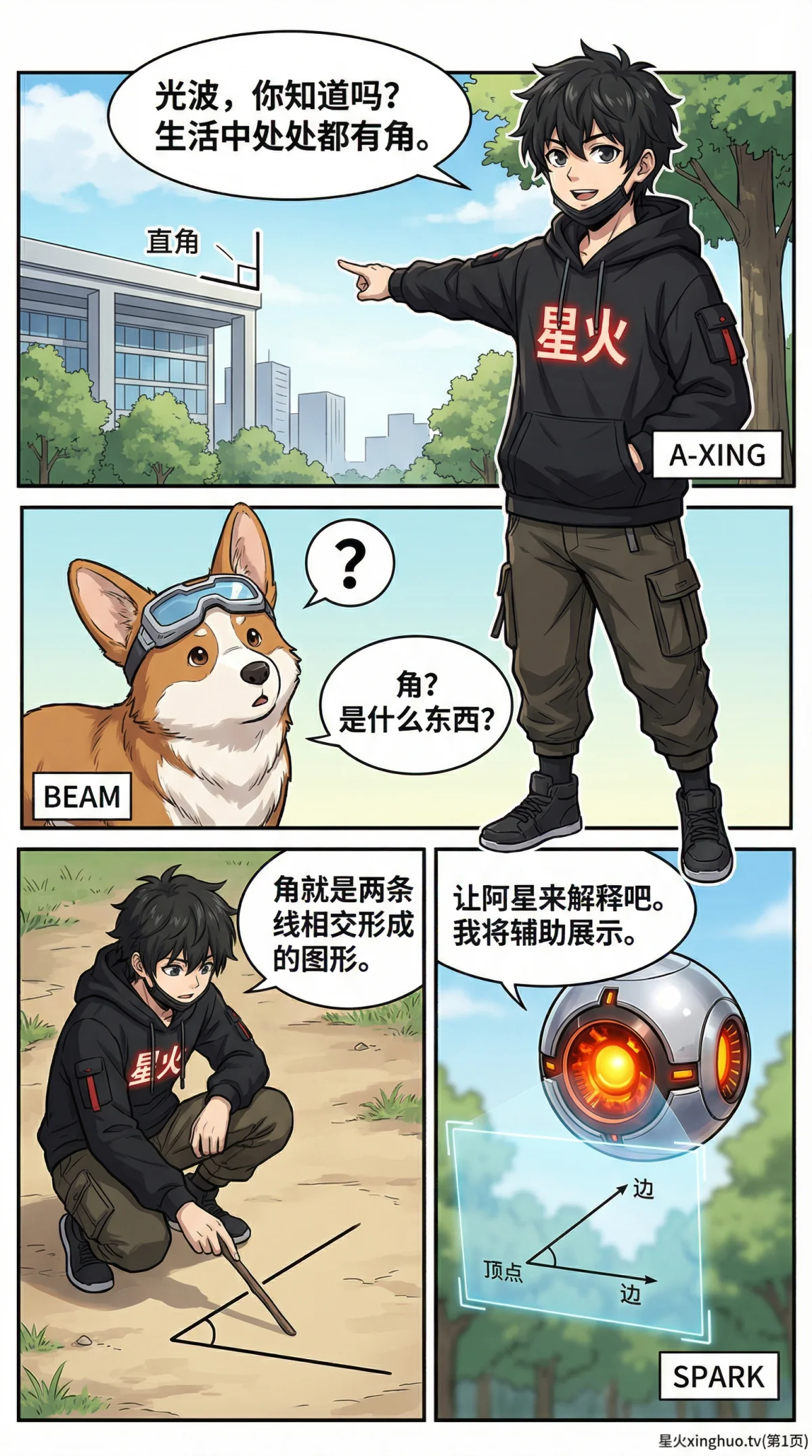 角的认识与度量详解：角的分类、测量方法与练习题 - 第 1 页