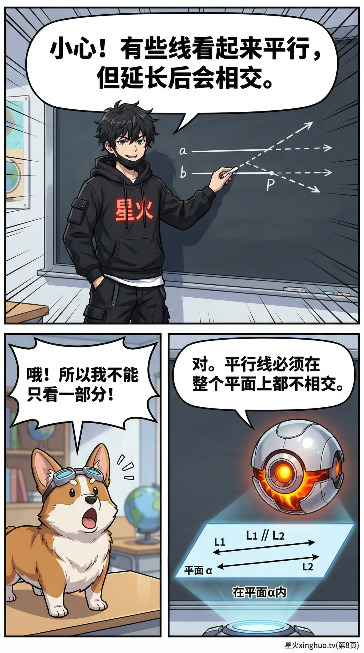 垂直与平行关系详解：几何定义、判定方法与实例解析 - 第 8 页