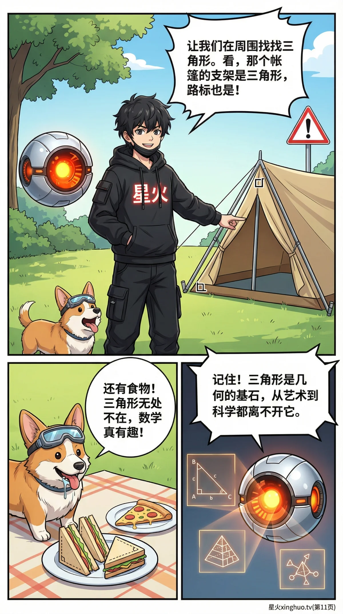 三角形的认识与性质详解：定义、分类、内角和及基础练习题 - 第 11 页