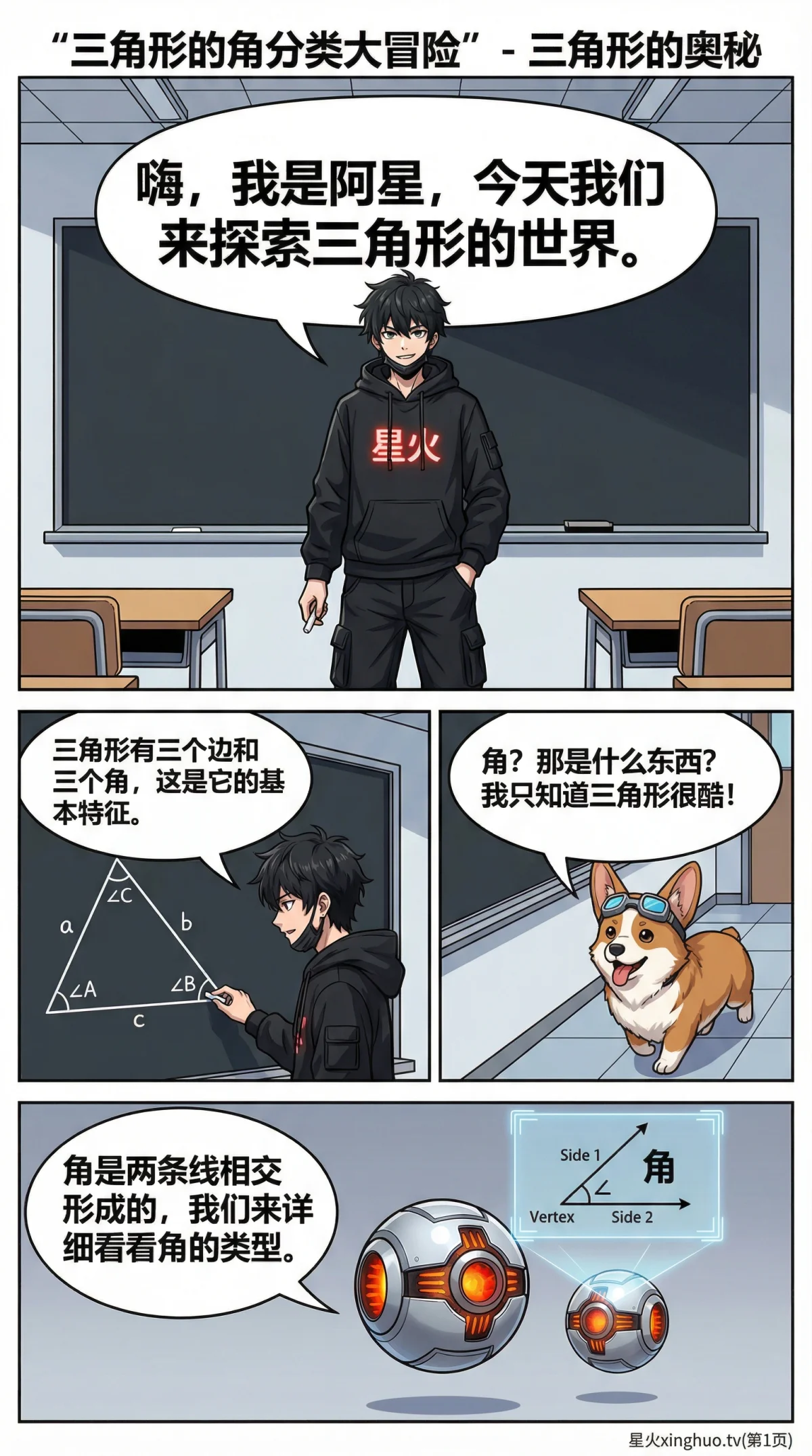 三角形的分类(按角分)：锐角、直角、钝角三角形详解与辨析 | 初中数学几何 - 第 1 页