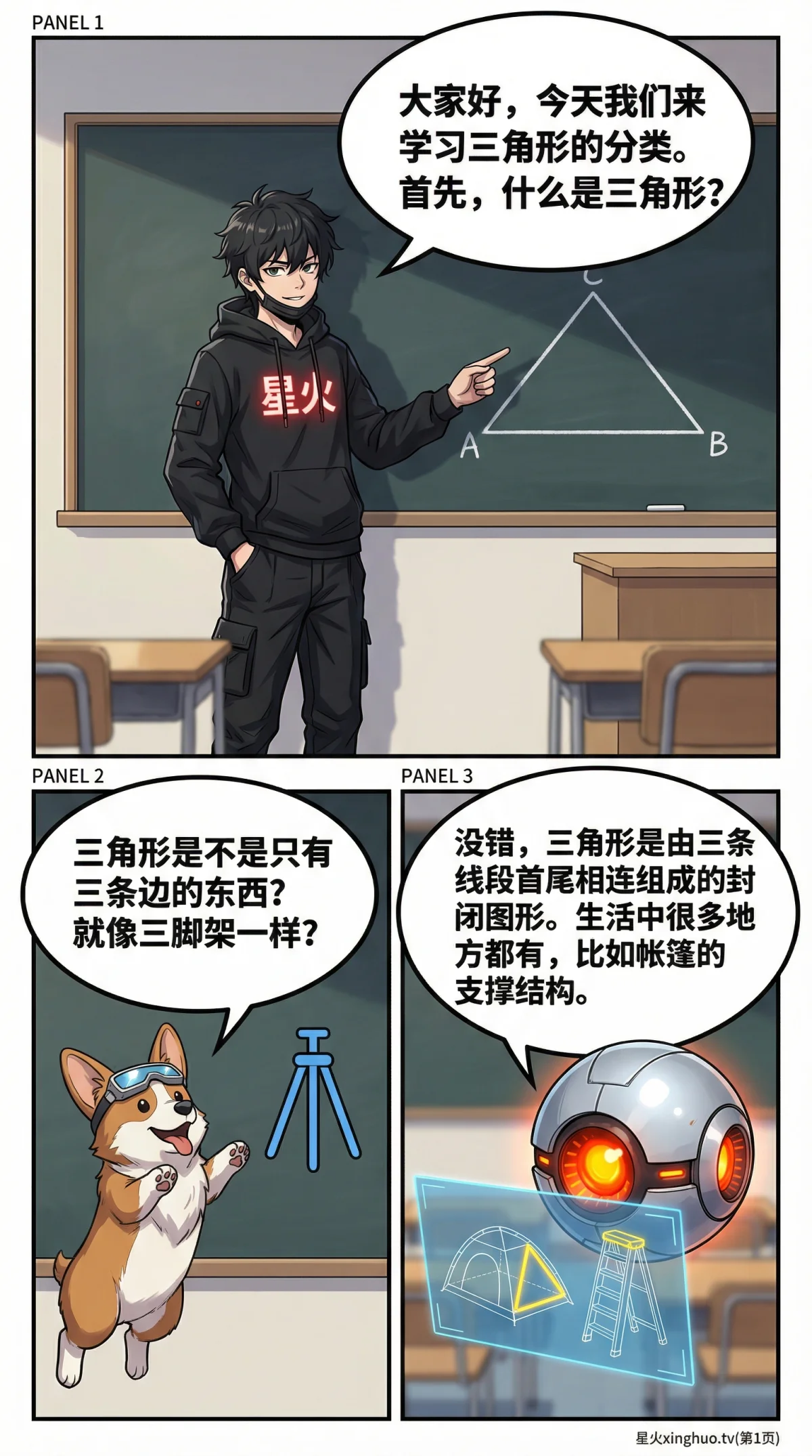 三角形的分类(按边分)：不等边、等腰与等边三角形详解 | 初中数学几何基础 - 第 1 页