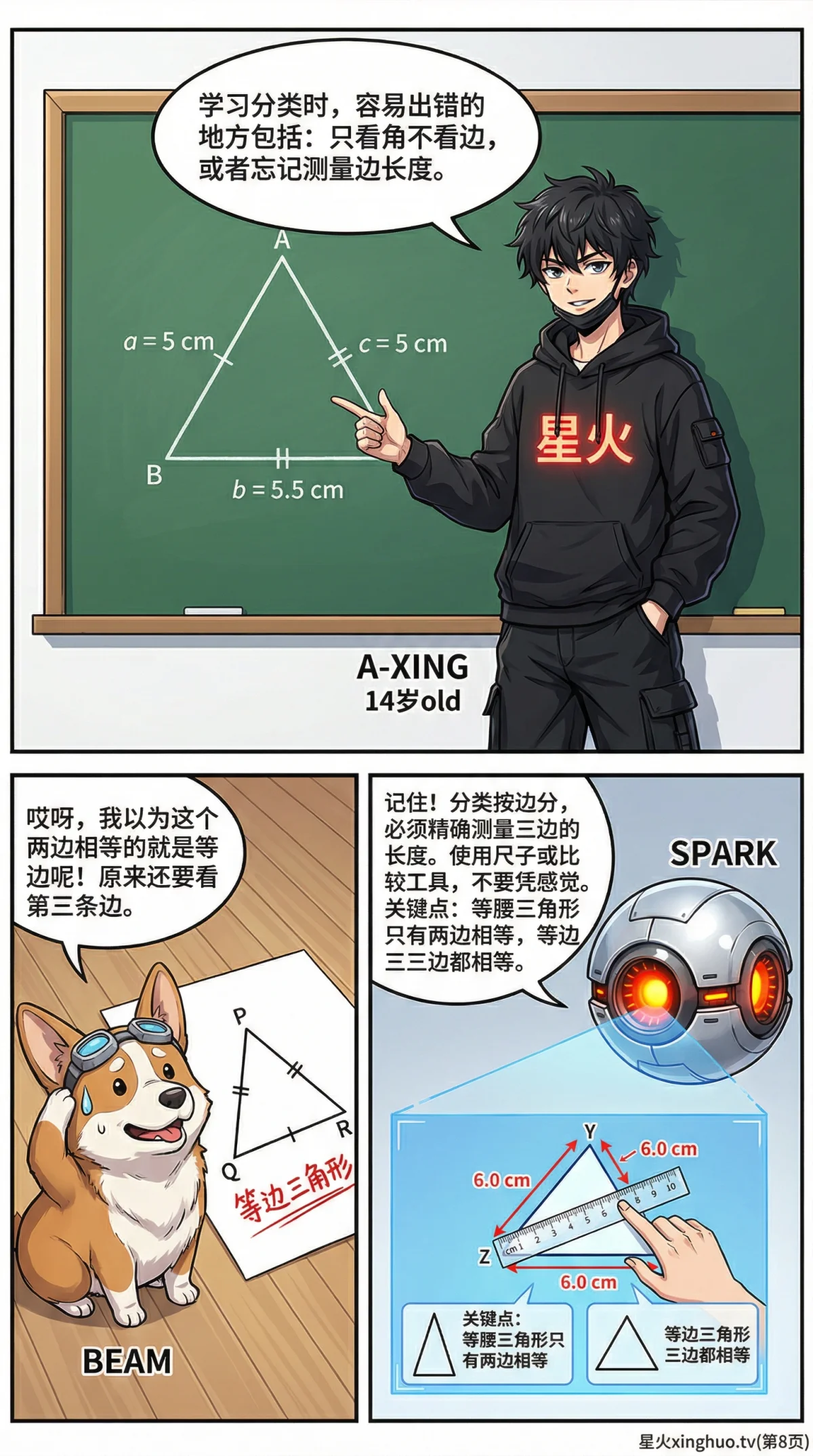 三角形的分类(按边分)：不等边、等腰与等边三角形详解 | 初中数学几何基础 - 第 8 页