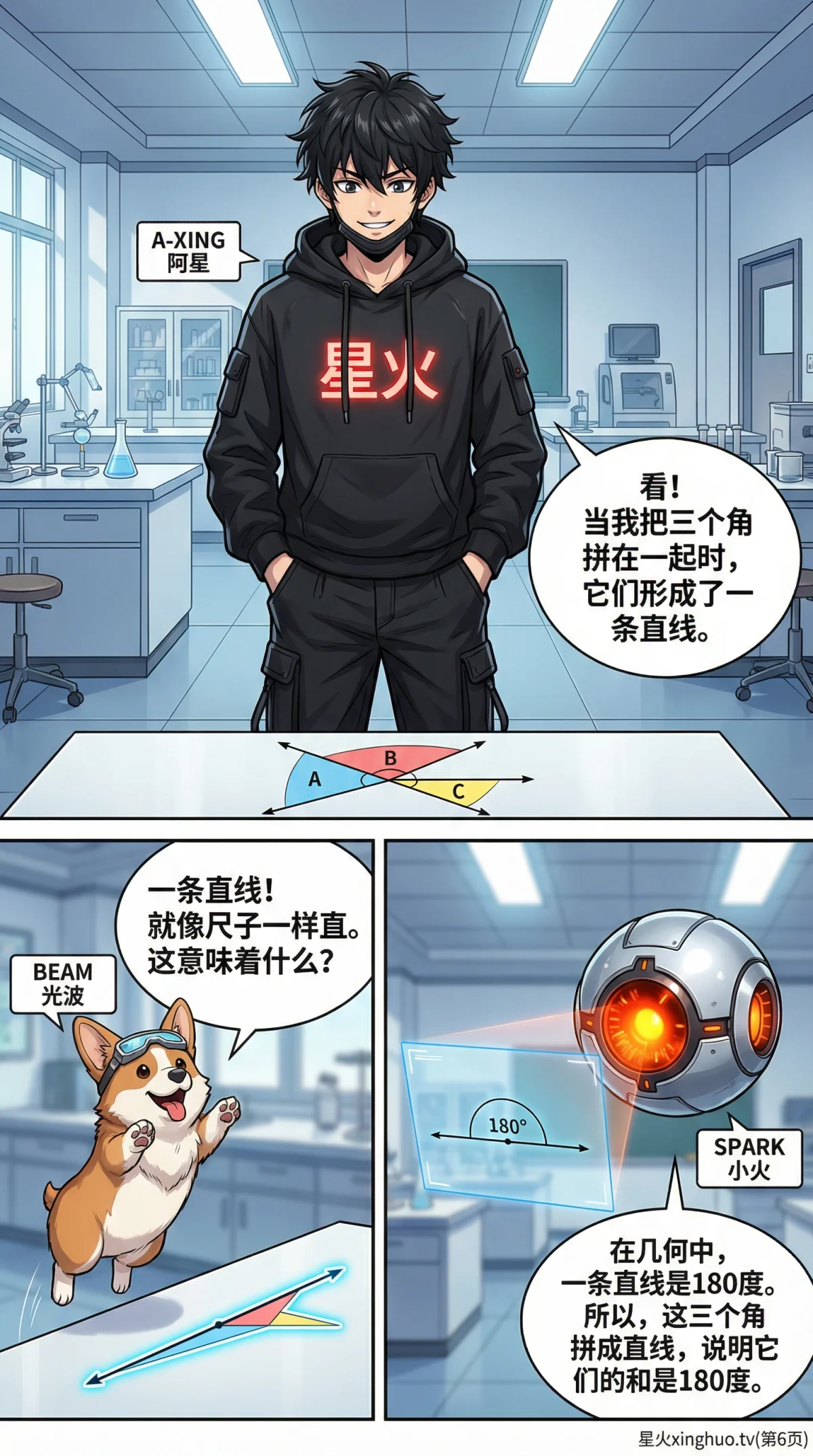 三角形内角和定理：证明方法、应用与例题详解 | 初中数学几何 - 第 6 页