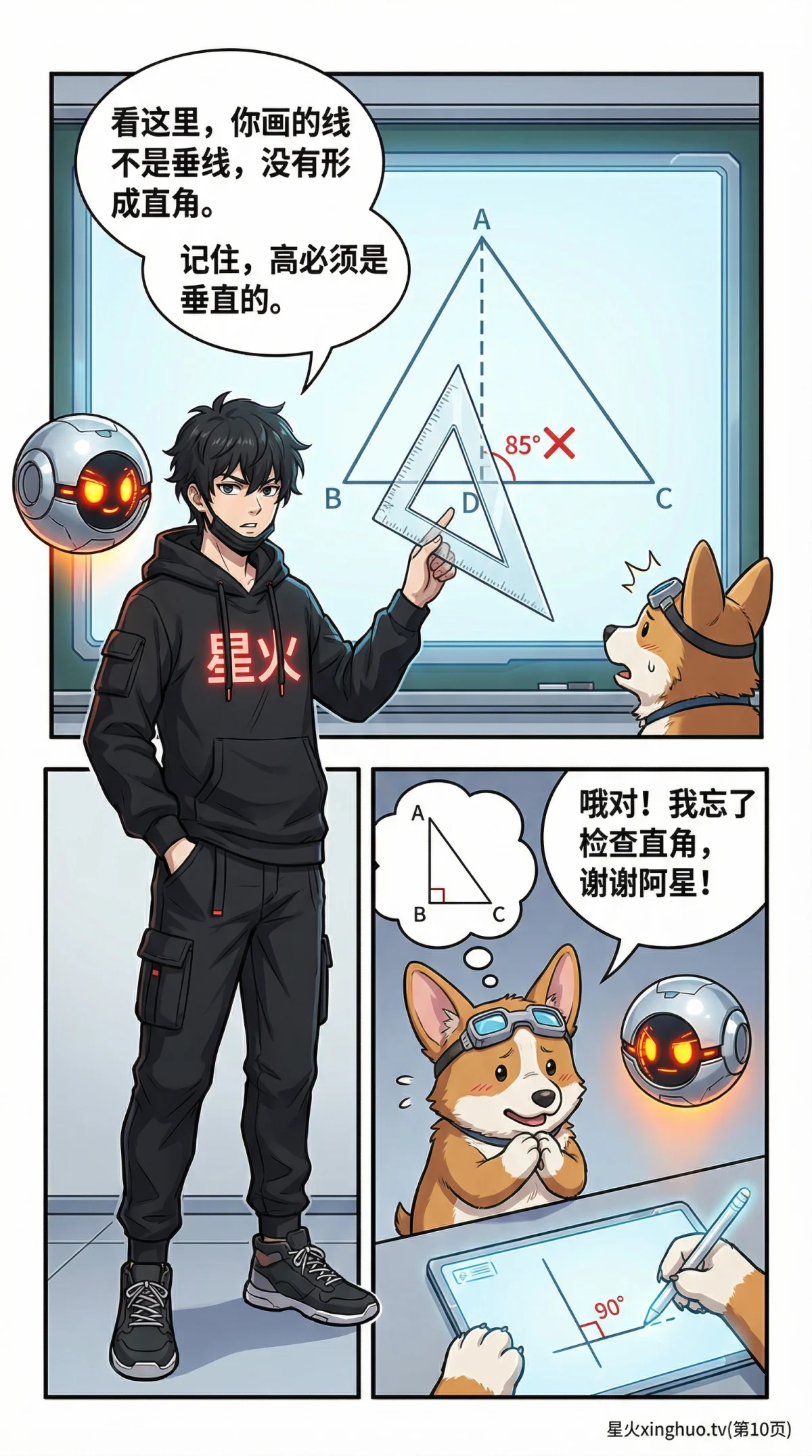 三角形的高：概念、画法详解与练习题 | 初中数学几何 - 第 10 页