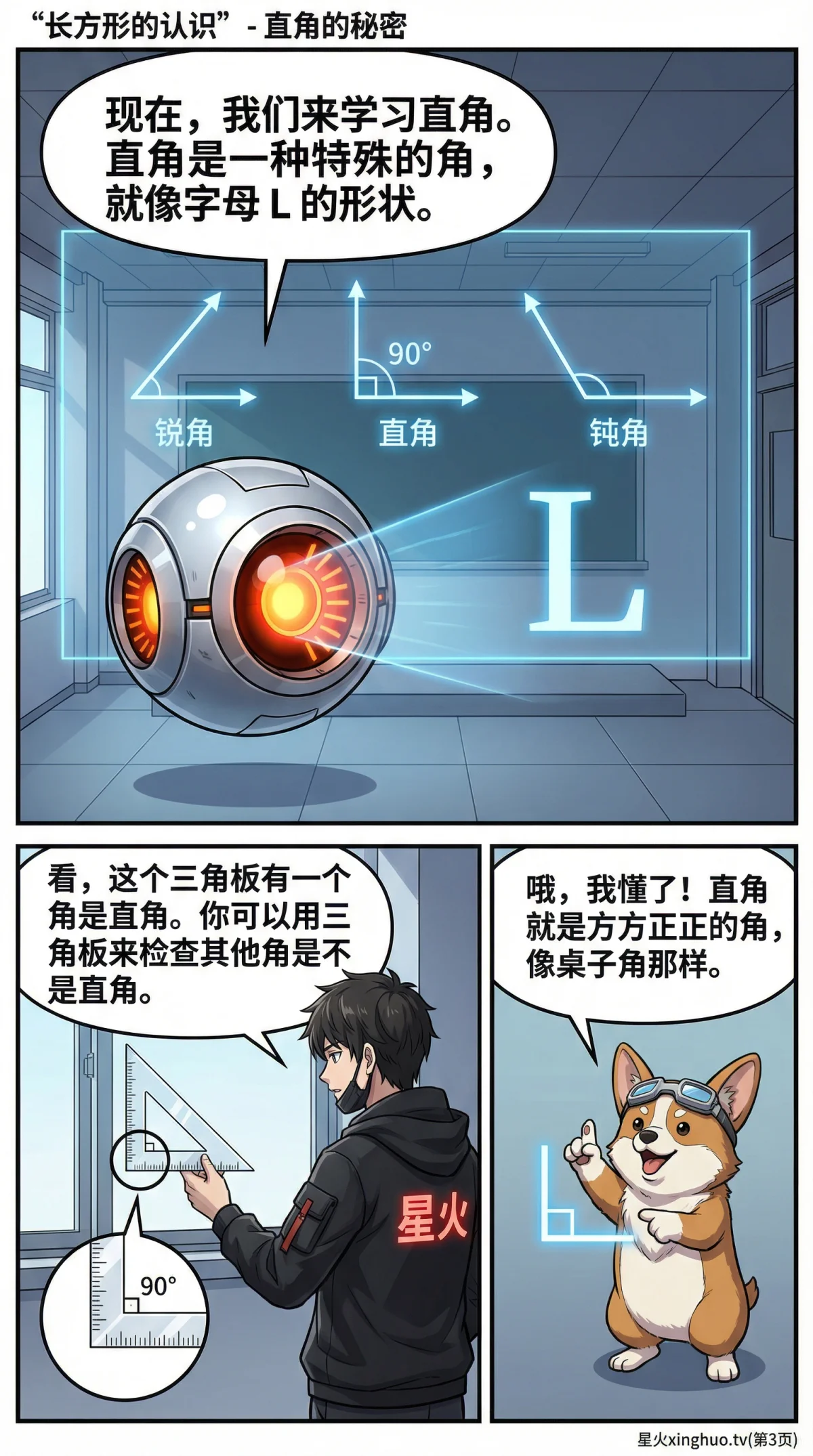 长方形的认识与性质详解：图形特征、判定方法与实例 - 第 3 页