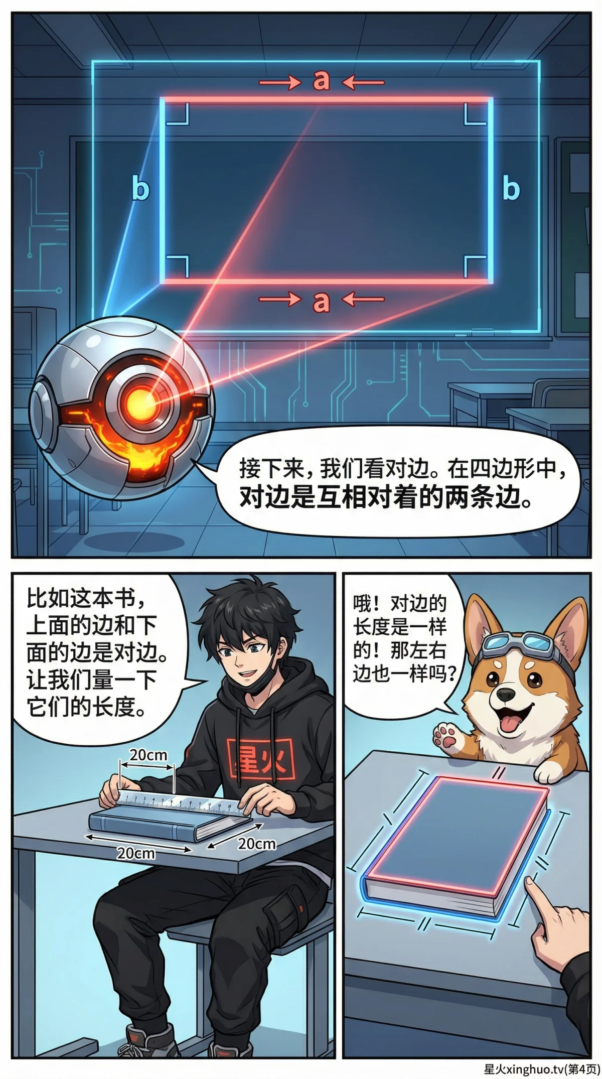 长方形的认识与性质详解：图形特征、判定方法与实例 - 第 4 页