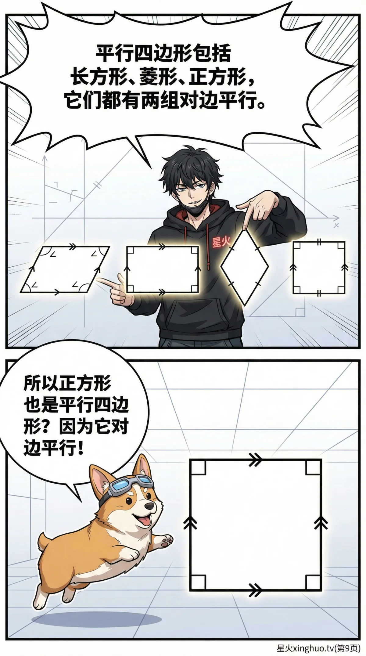 平行四边形详解：性质、判定方法与典型例题精讲 - 第 9 页