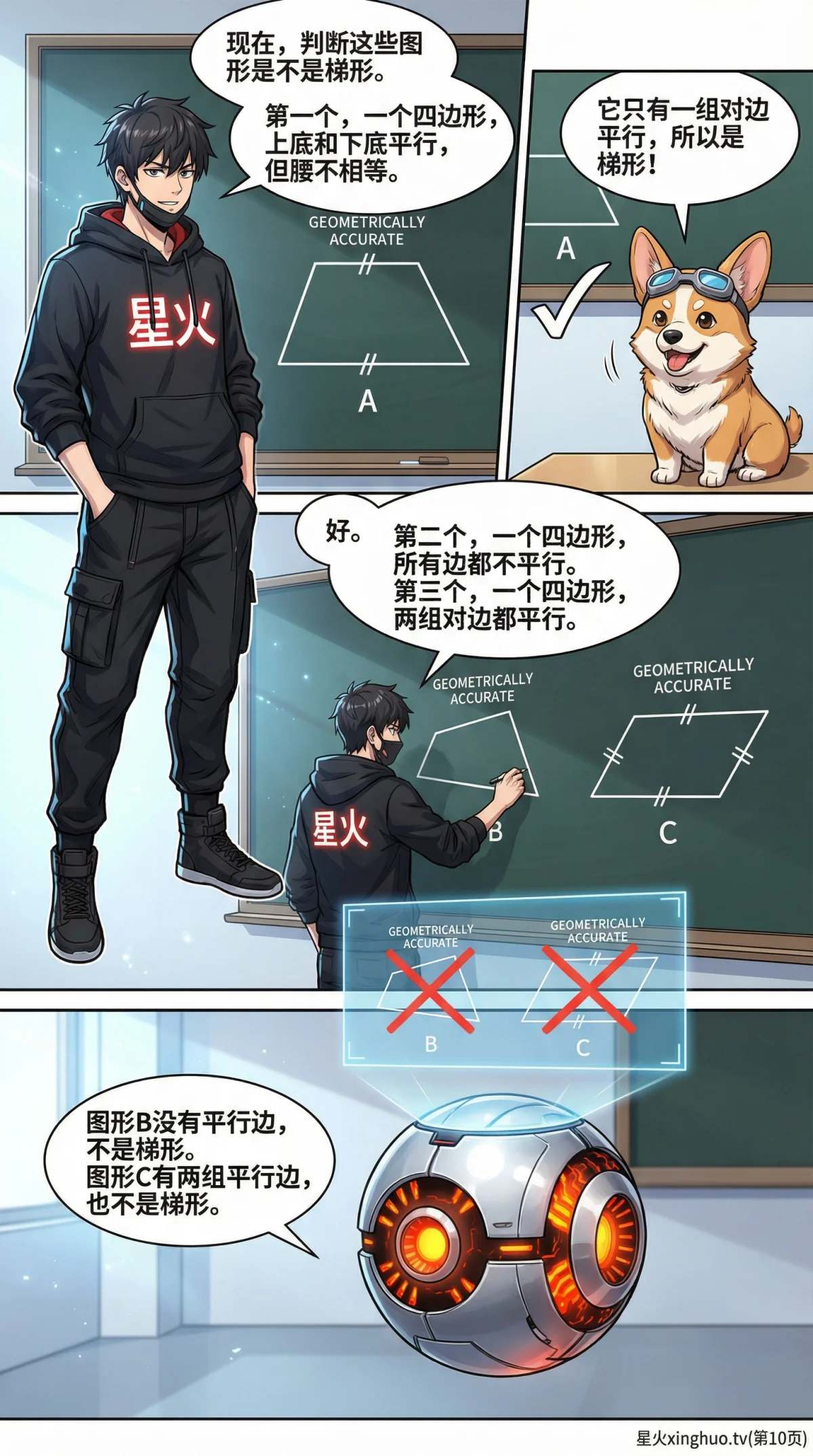 梯形的认识与性质详解：定义、图形特征、分类与判定 | 数学基础 - 第 10 页