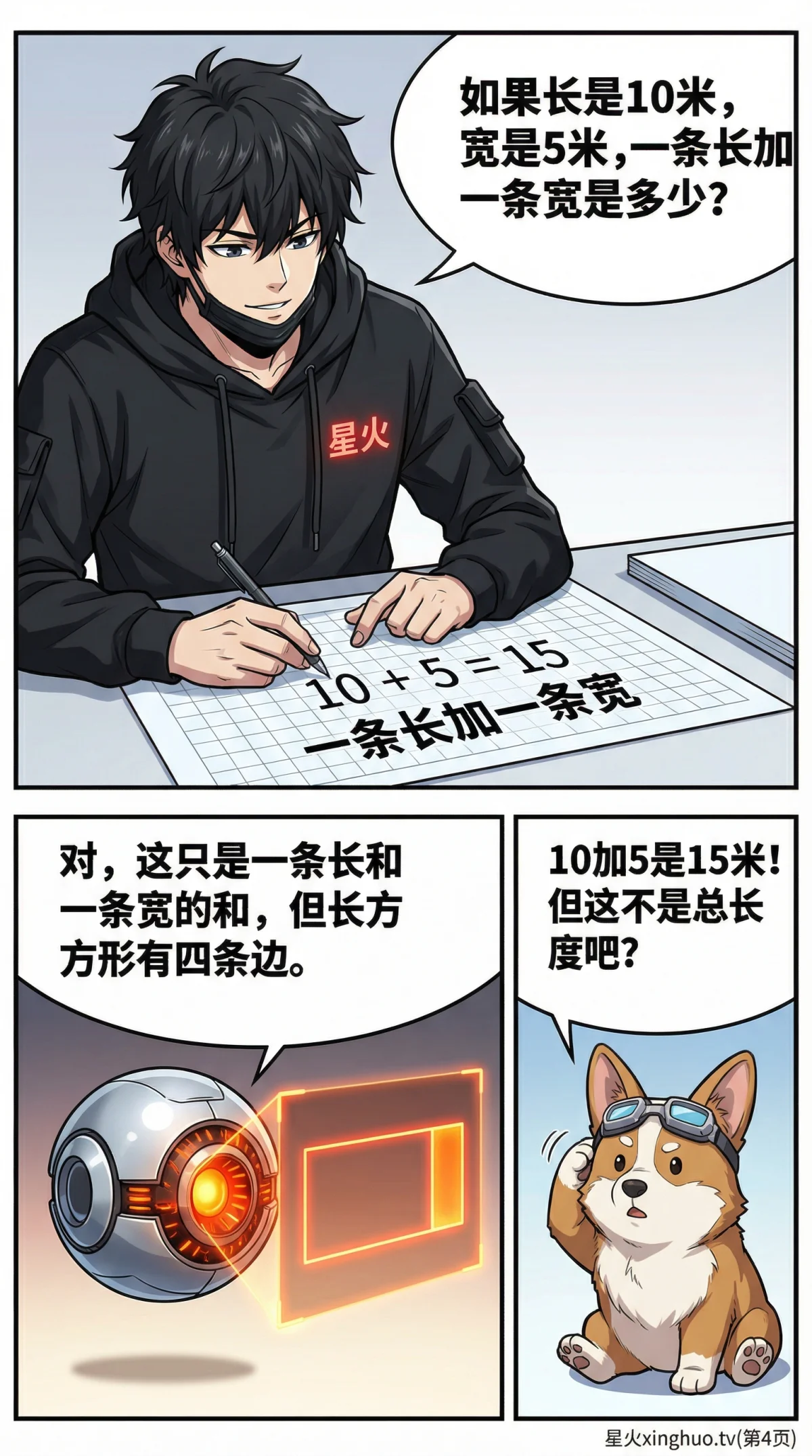 长方形周长怎么算？公式推导与例题详解（图文教学） - 第 4 页