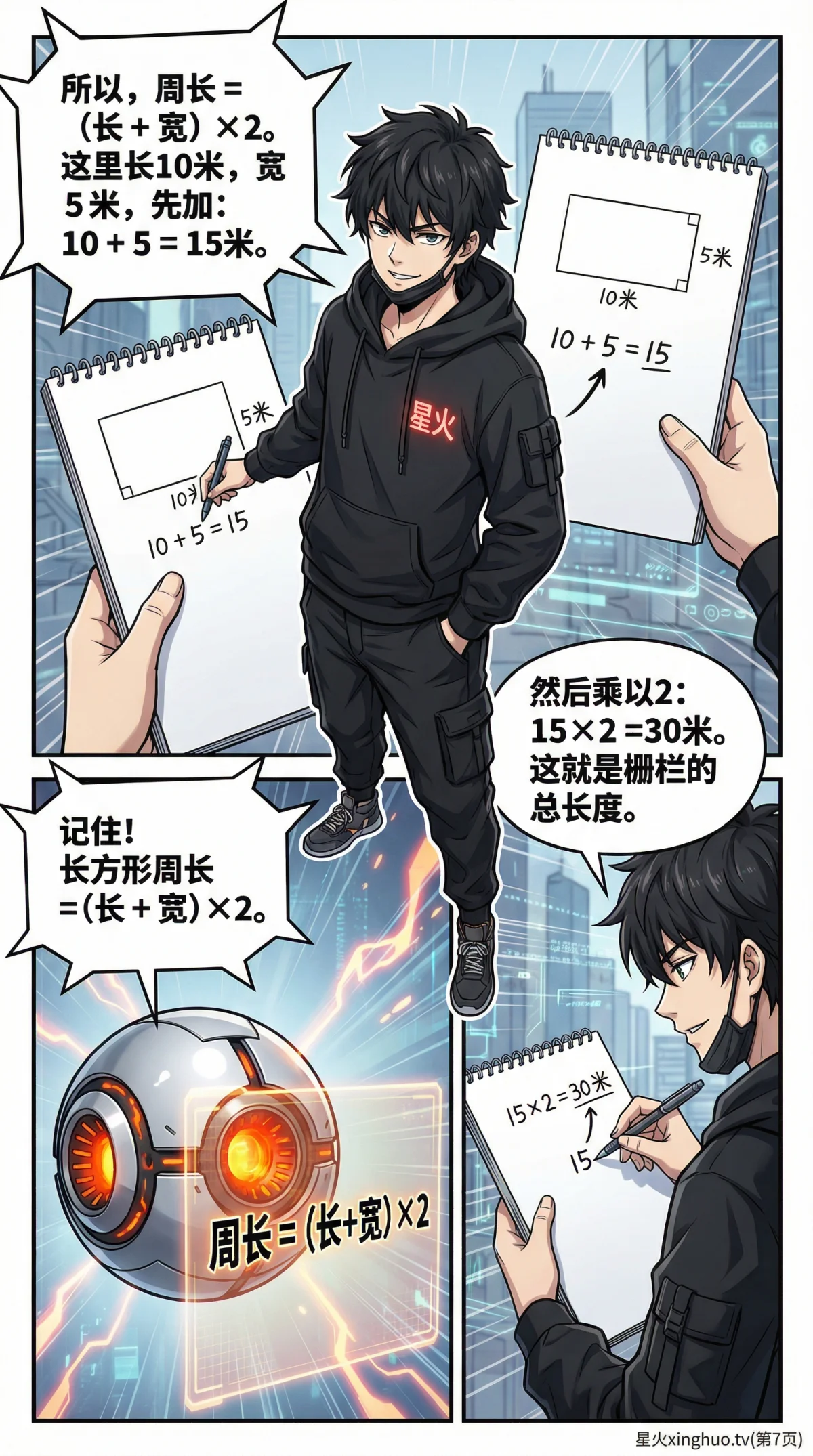 长方形周长怎么算？公式推导与例题详解（图文教学） - 第 7 页