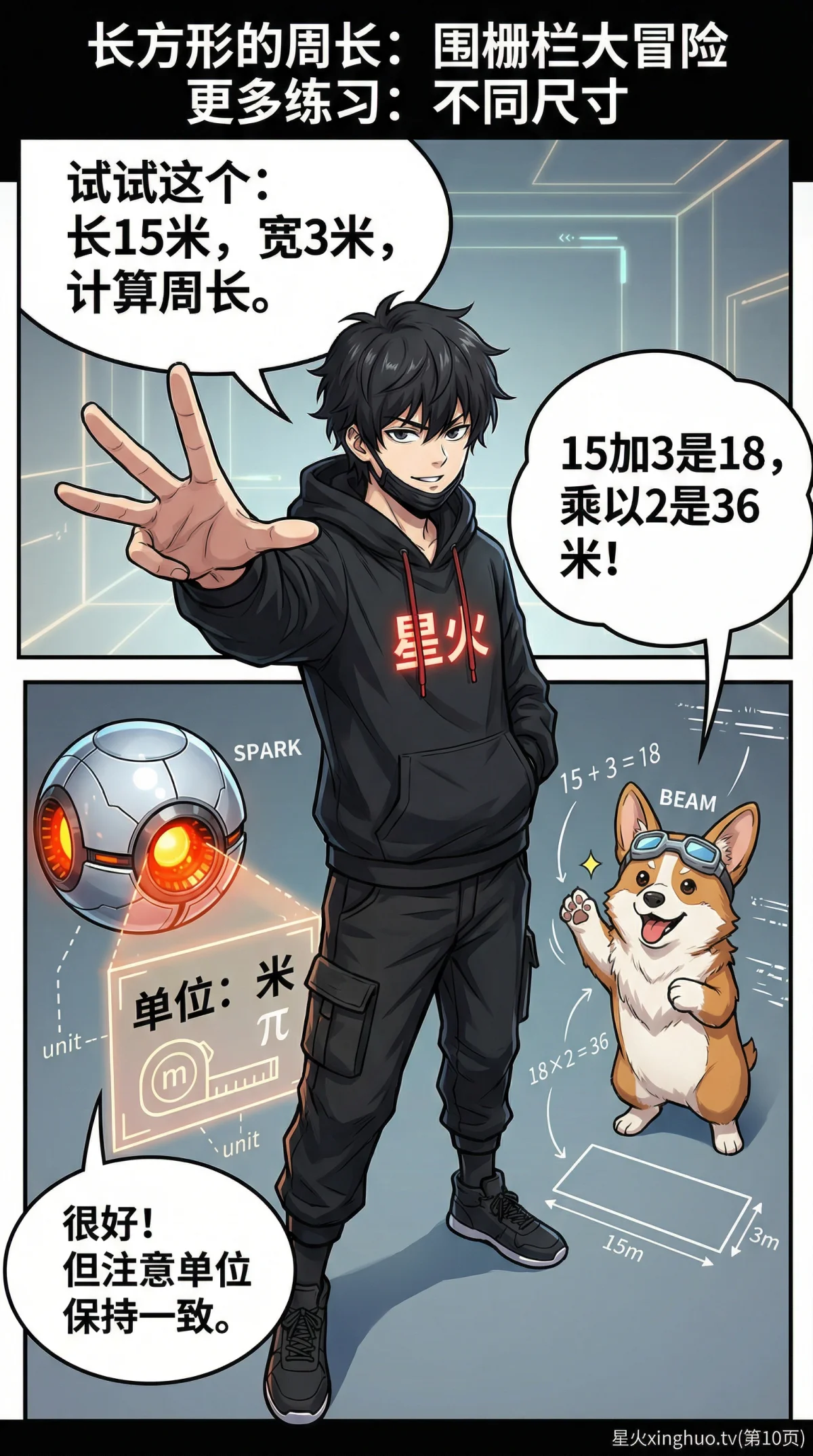 长方形周长怎么算？公式推导与例题详解（图文教学） - 第 10 页