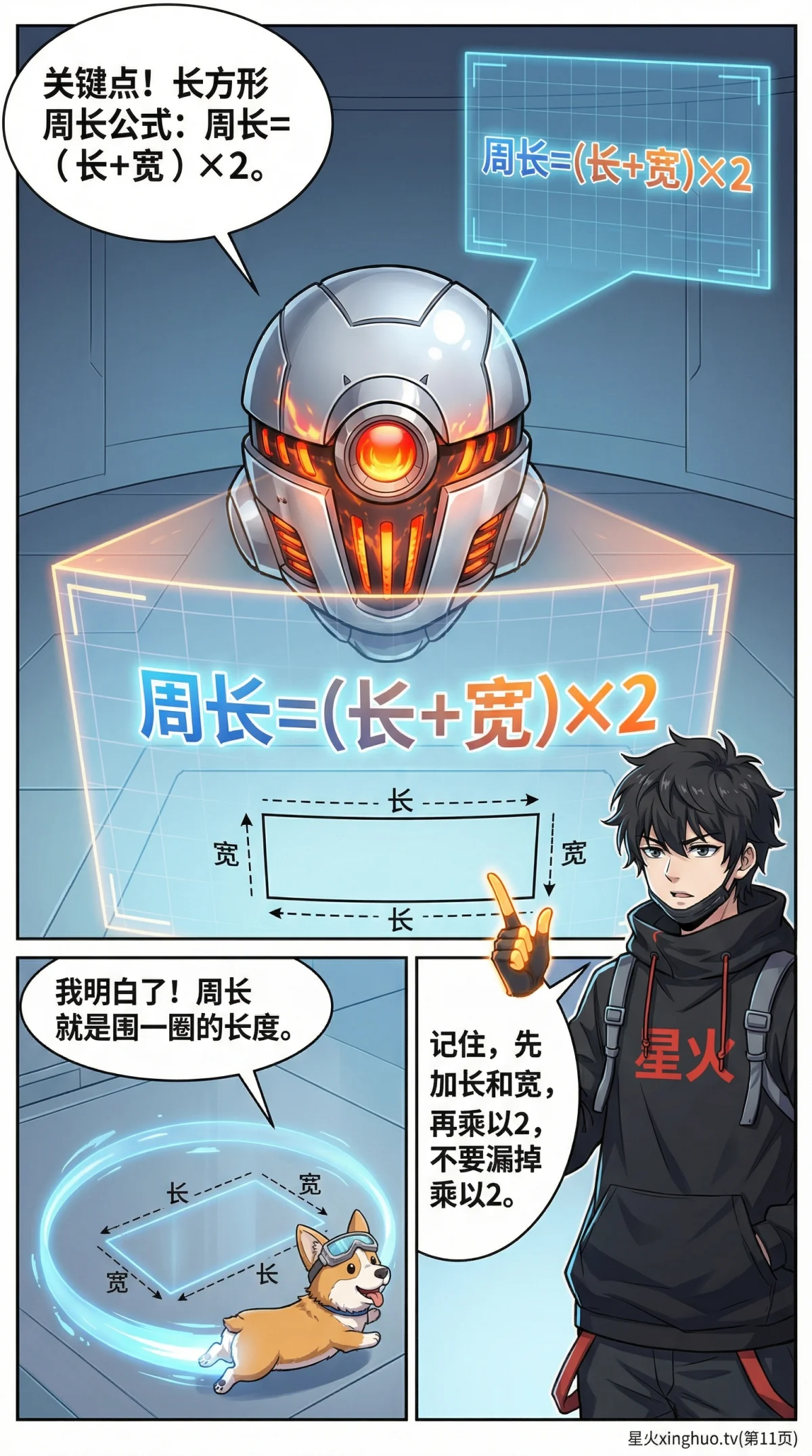 长方形周长怎么算？公式推导与例题详解（图文教学） - 第 11 页