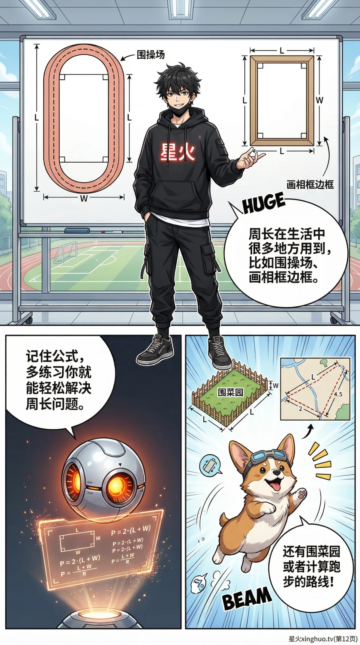 长方形周长怎么算？公式推导与例题详解（图文教学） - 第 12 页